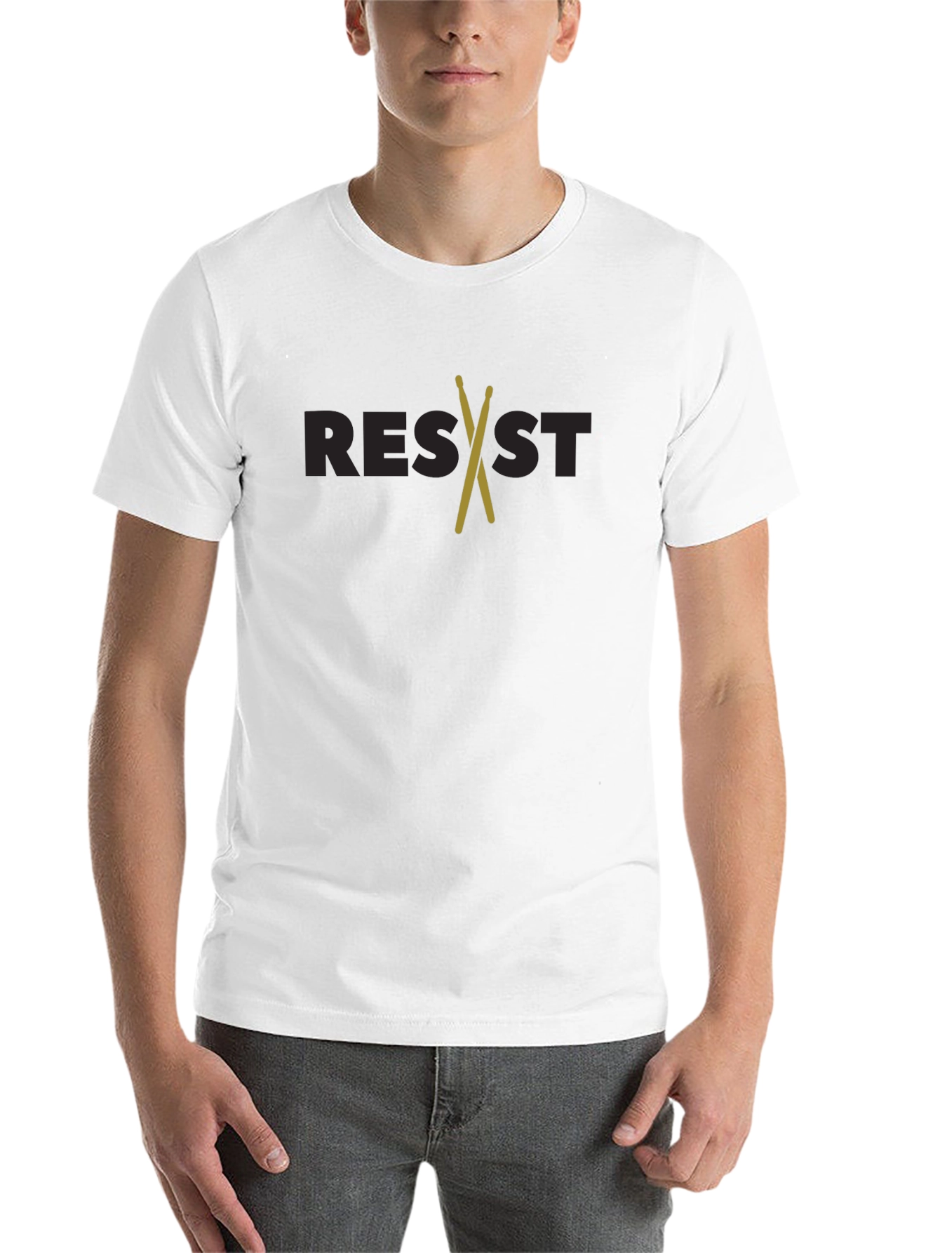 Black Resist Drumsticks Graphic Tee view 14
