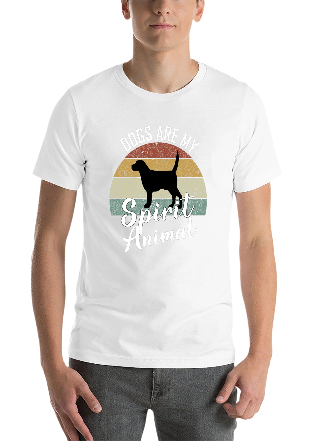 Black Dogs Are My Spirit Animal Graphic Tee view 14