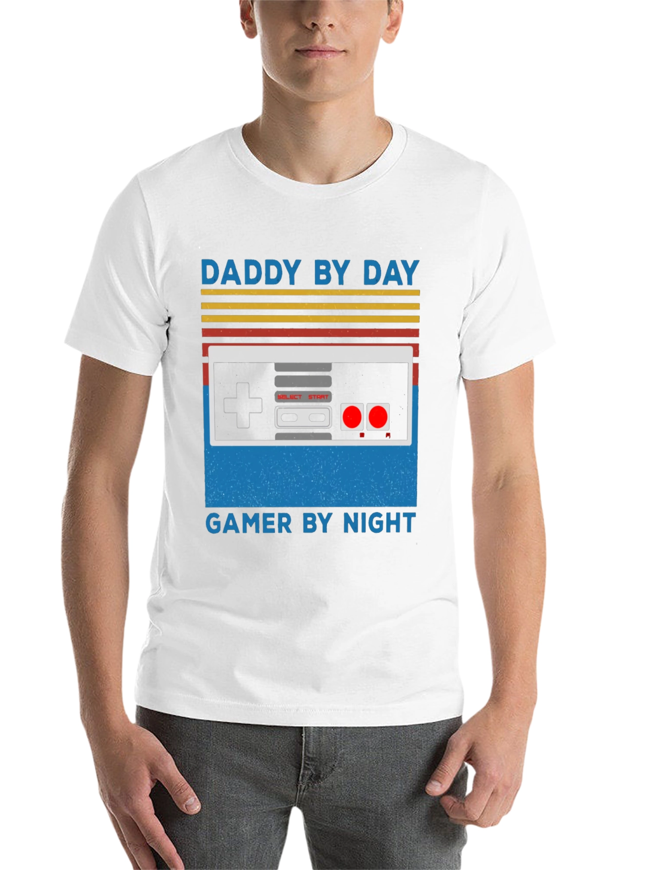 Daddy By Day Gamer By Night Graphic Tee - 14