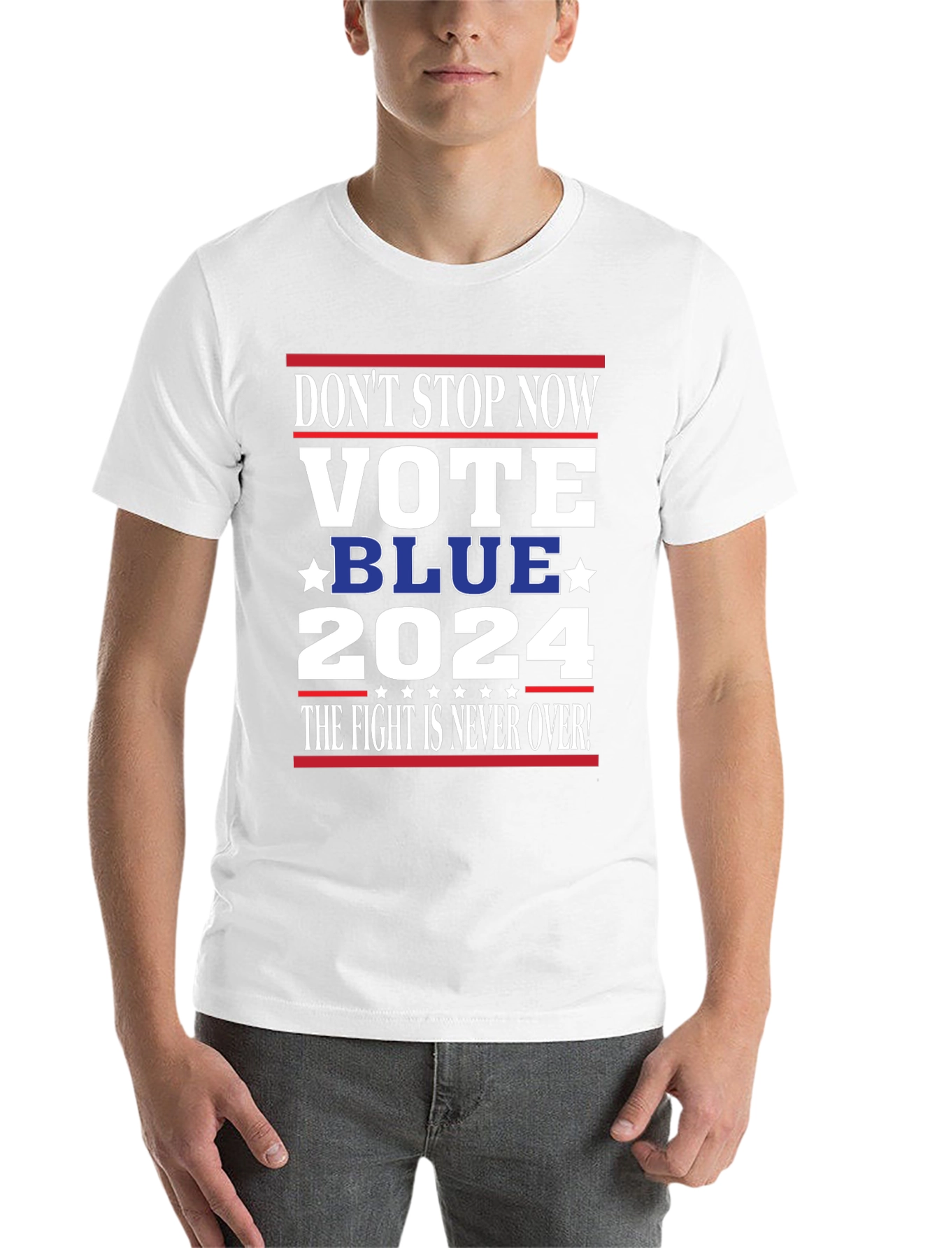 Black Vote Blue 2024 Political T-Shirt view 14