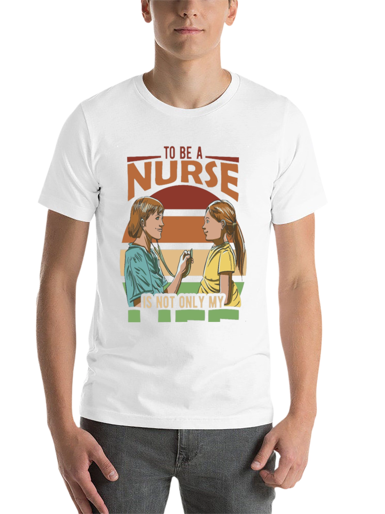 Black Nurse T-Shirt - To Be A Nurse My Vocation Tee view 14