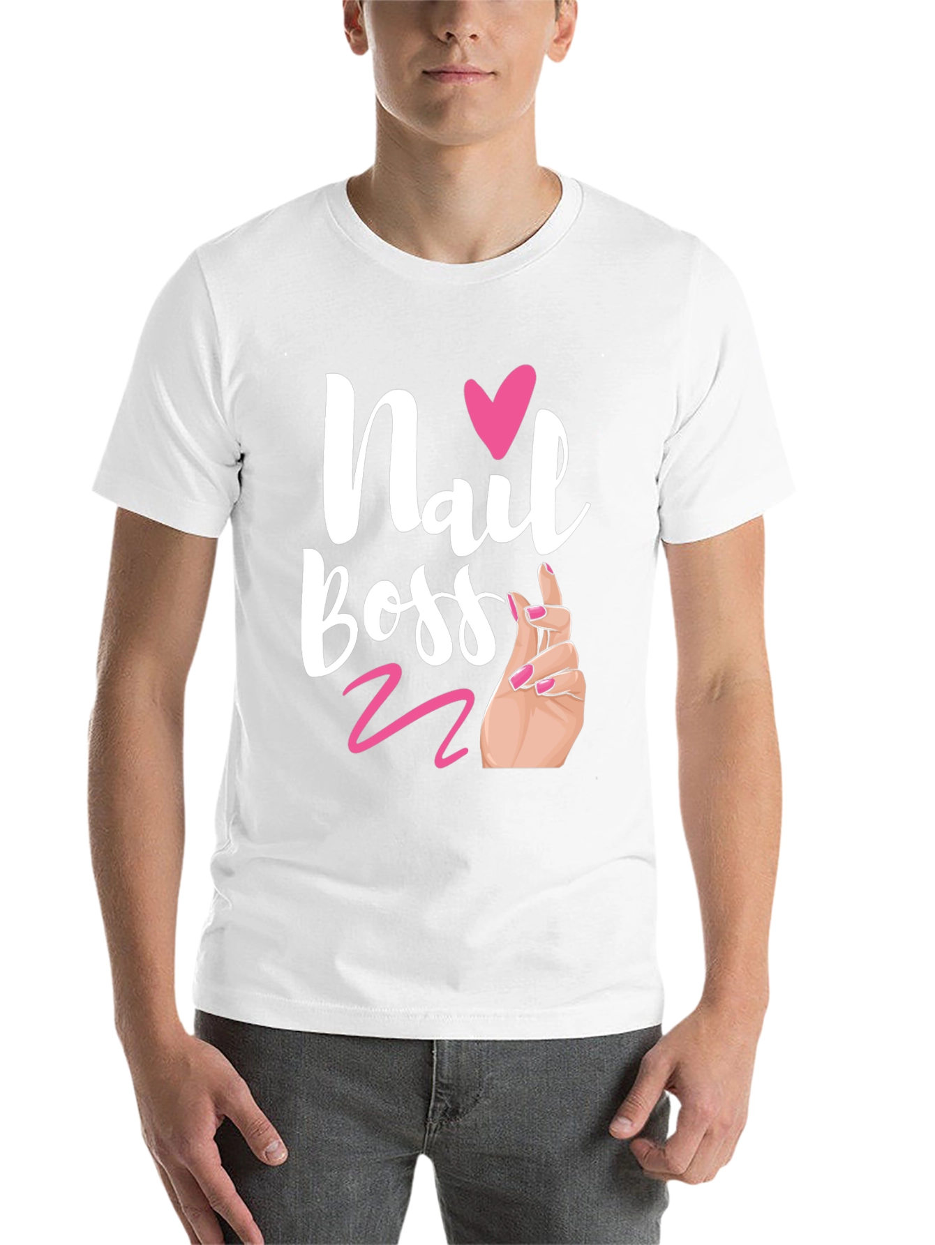 Black Nail Boss Graphic Tee - Salon Shirt view 14