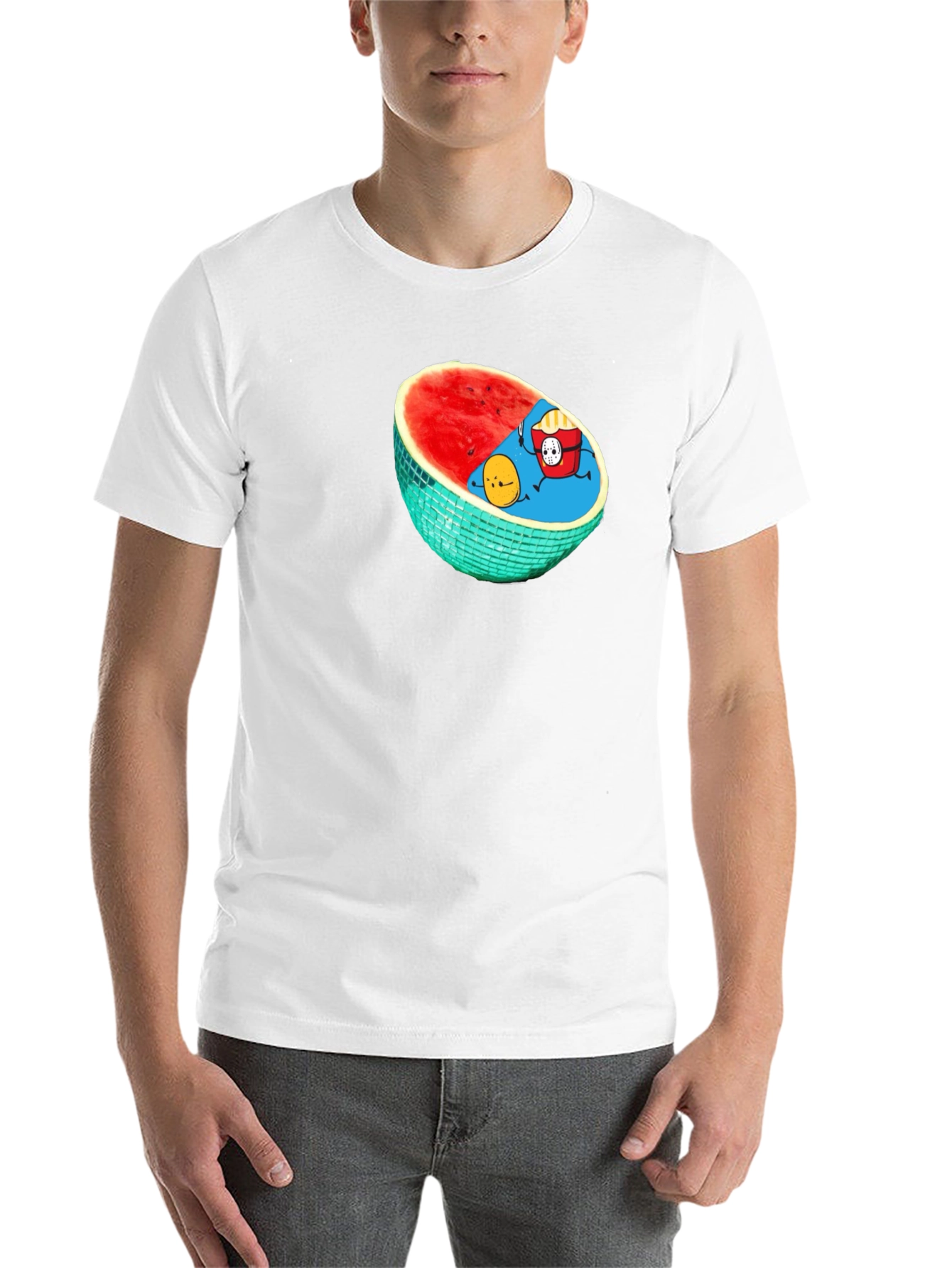 Black Fun Watermelon T-Shirt view 14