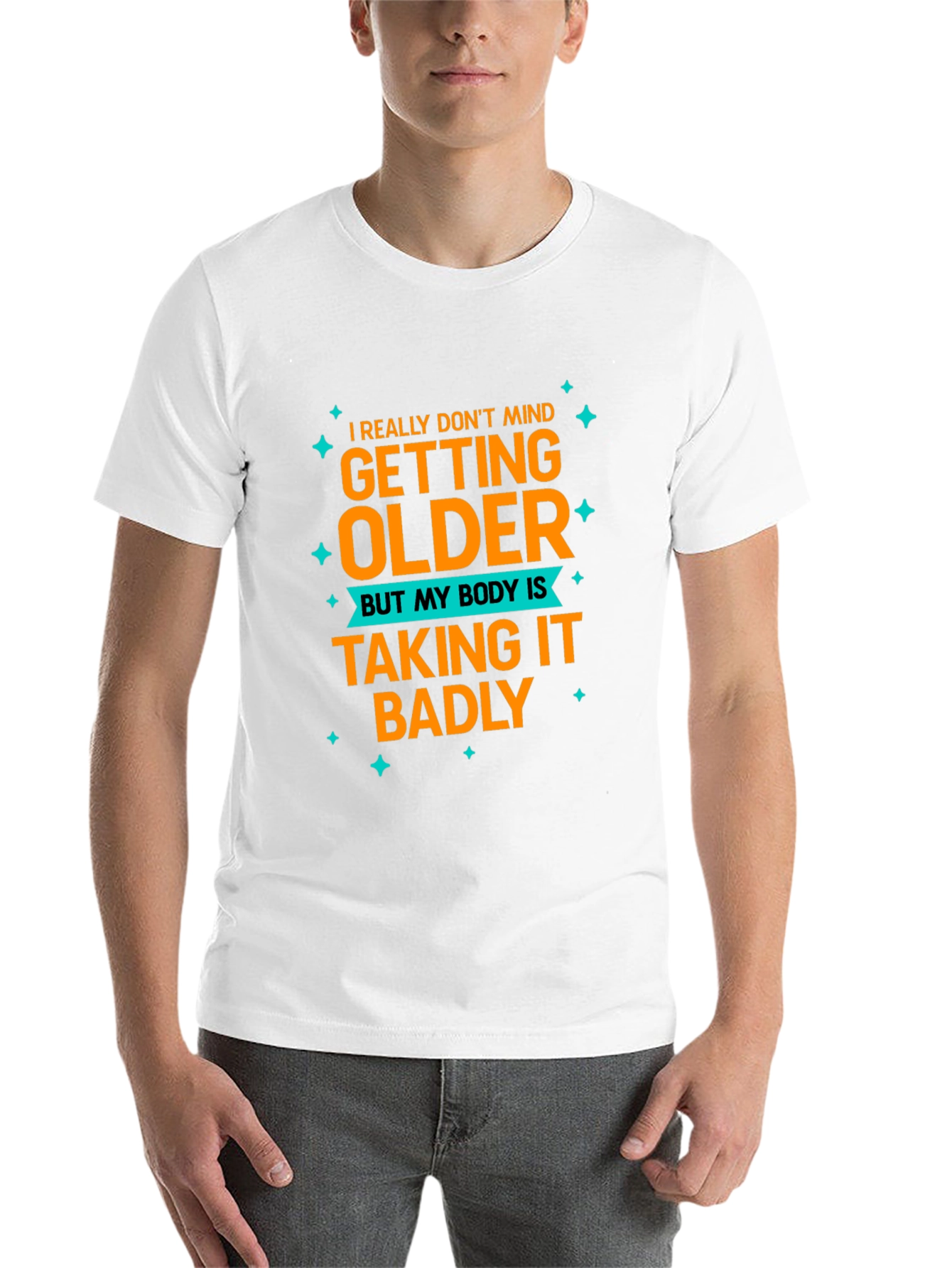 Black Funny Aging T-Shirt: I Don't Mind Getting Older view 14