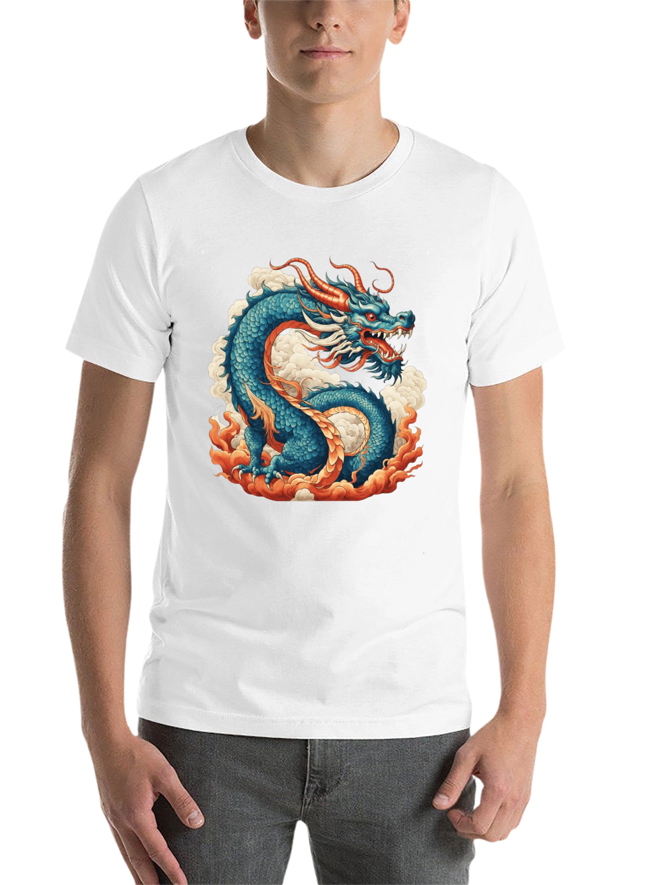 Black Dragon Graphic Tee - Men's Black T-Shirt view 14