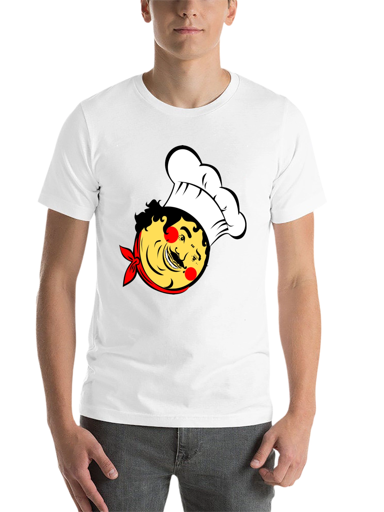 Black Chef Cartoon Graphic T-Shirt view 14