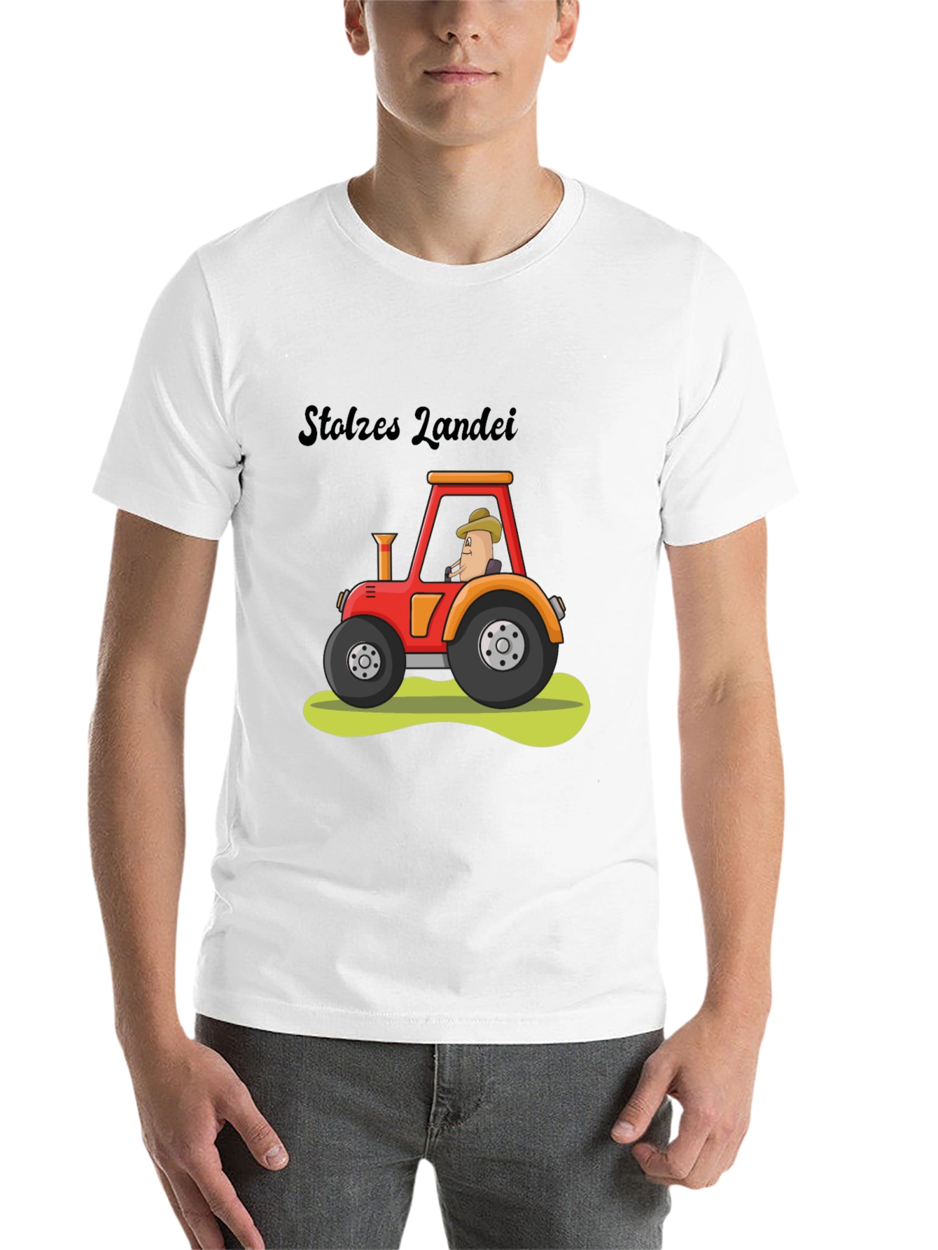 Black Stolzes Landei Tractor Graphic Tee view 14