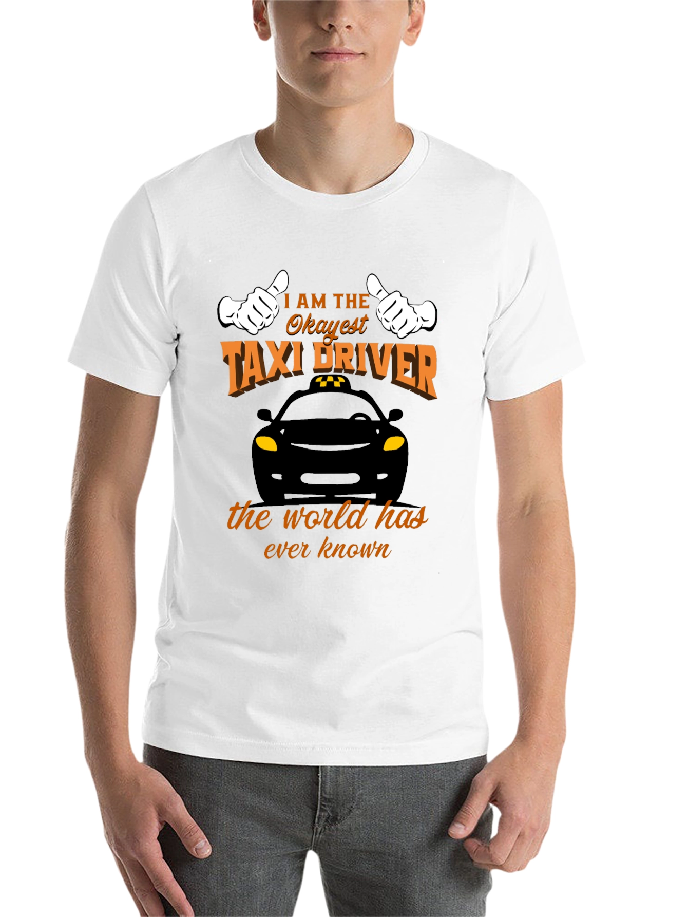 Black Okayest Taxi Driver T-Shirt - Funny Car Humor Tee view 14