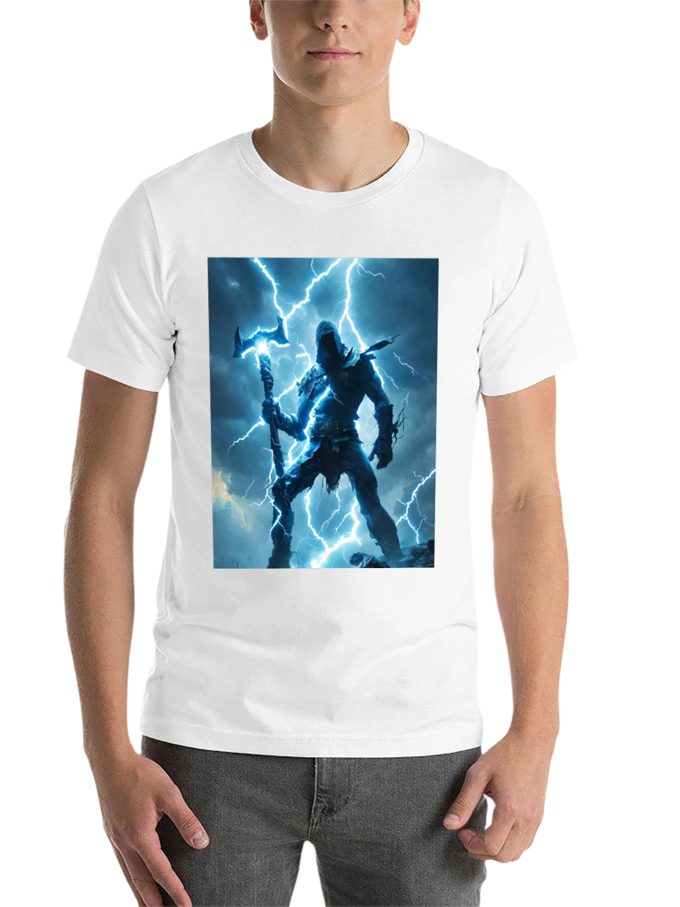 Black Lightning Warrior Graphic Tee view 14