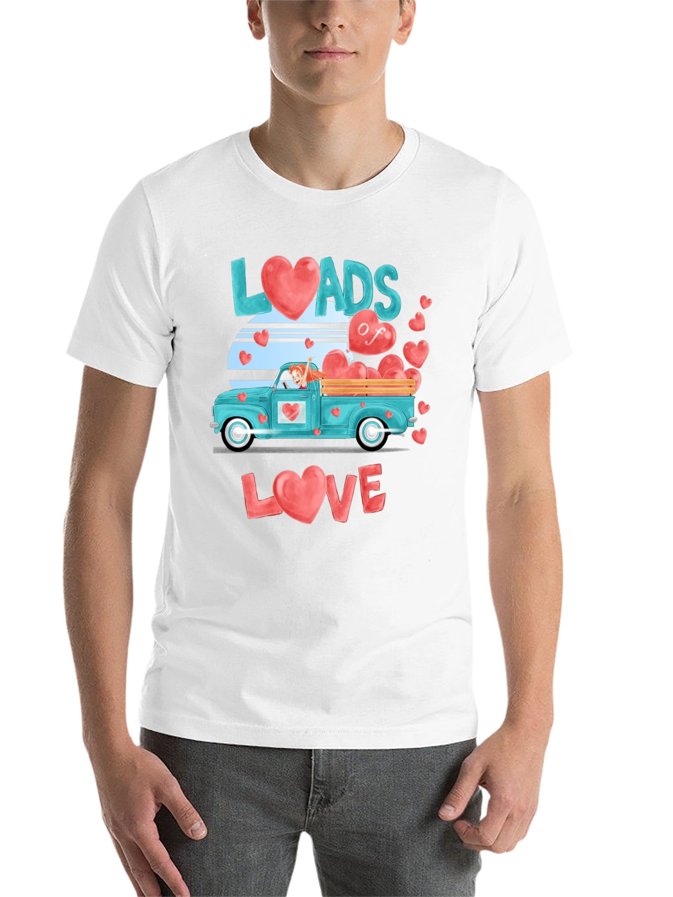 Black Loads of Love Valentine's Day Graphic Tee view 14
