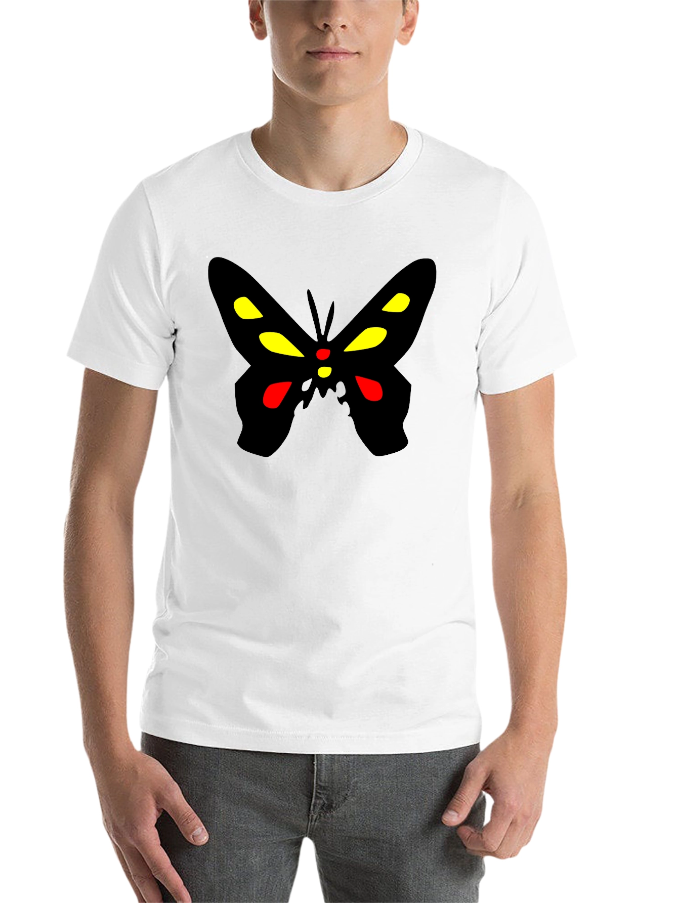 Black Butterfly Graphic Black T-Shirt view 14