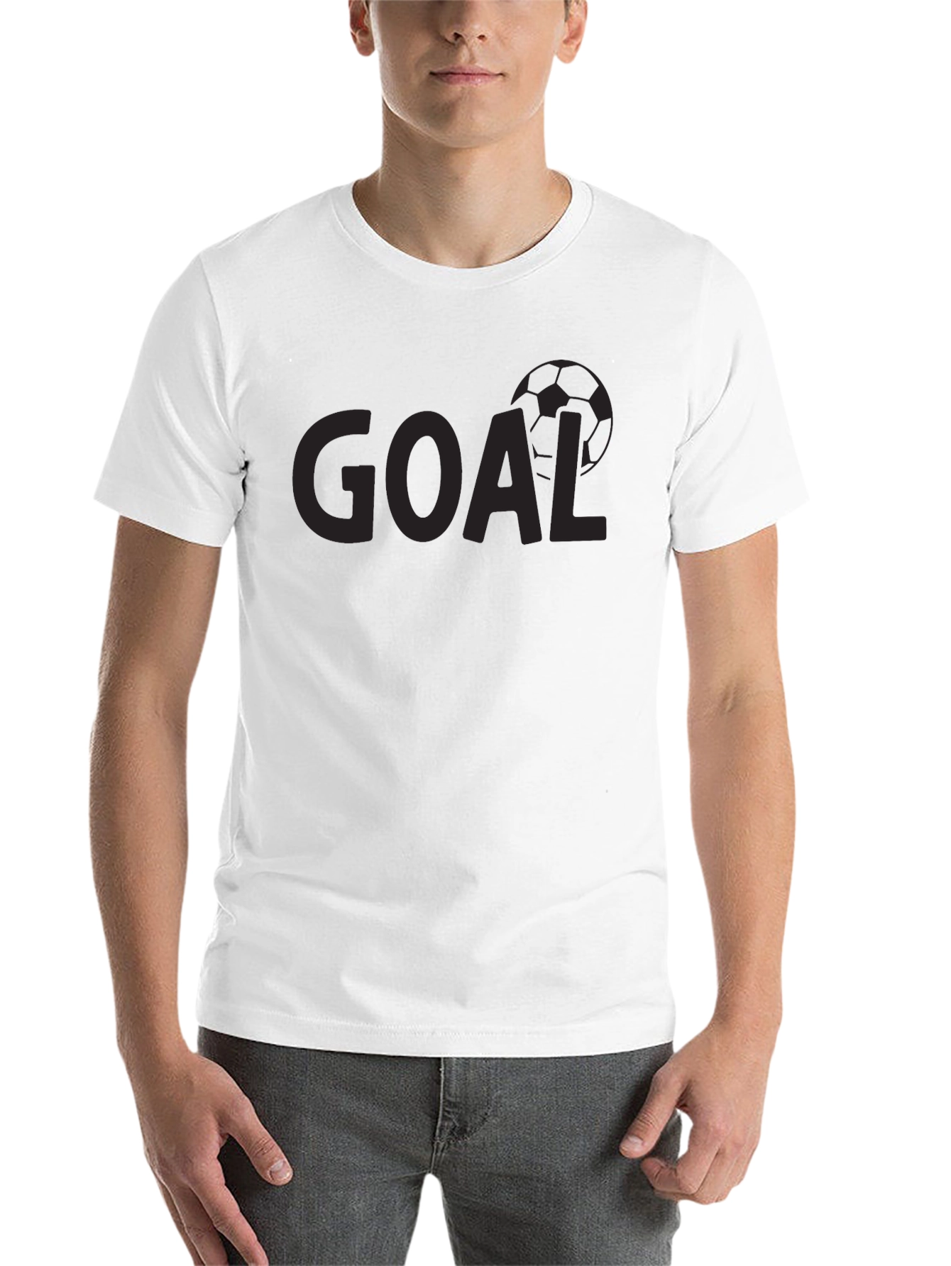 Black Goal Soccer T-Shirt - Black view 14