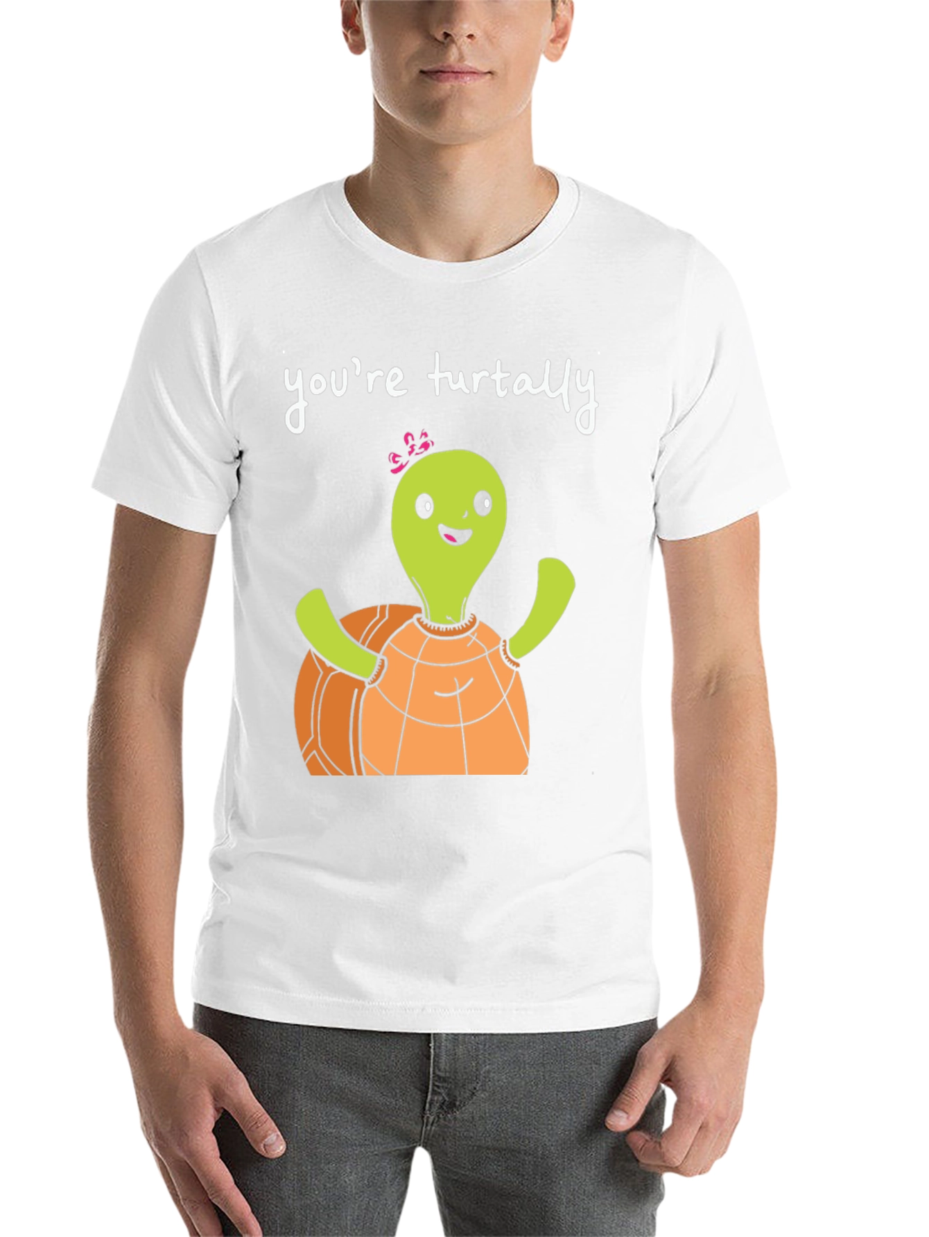 Black Funny Turtle T-Shirt - You're Turtally Awesome! view 14