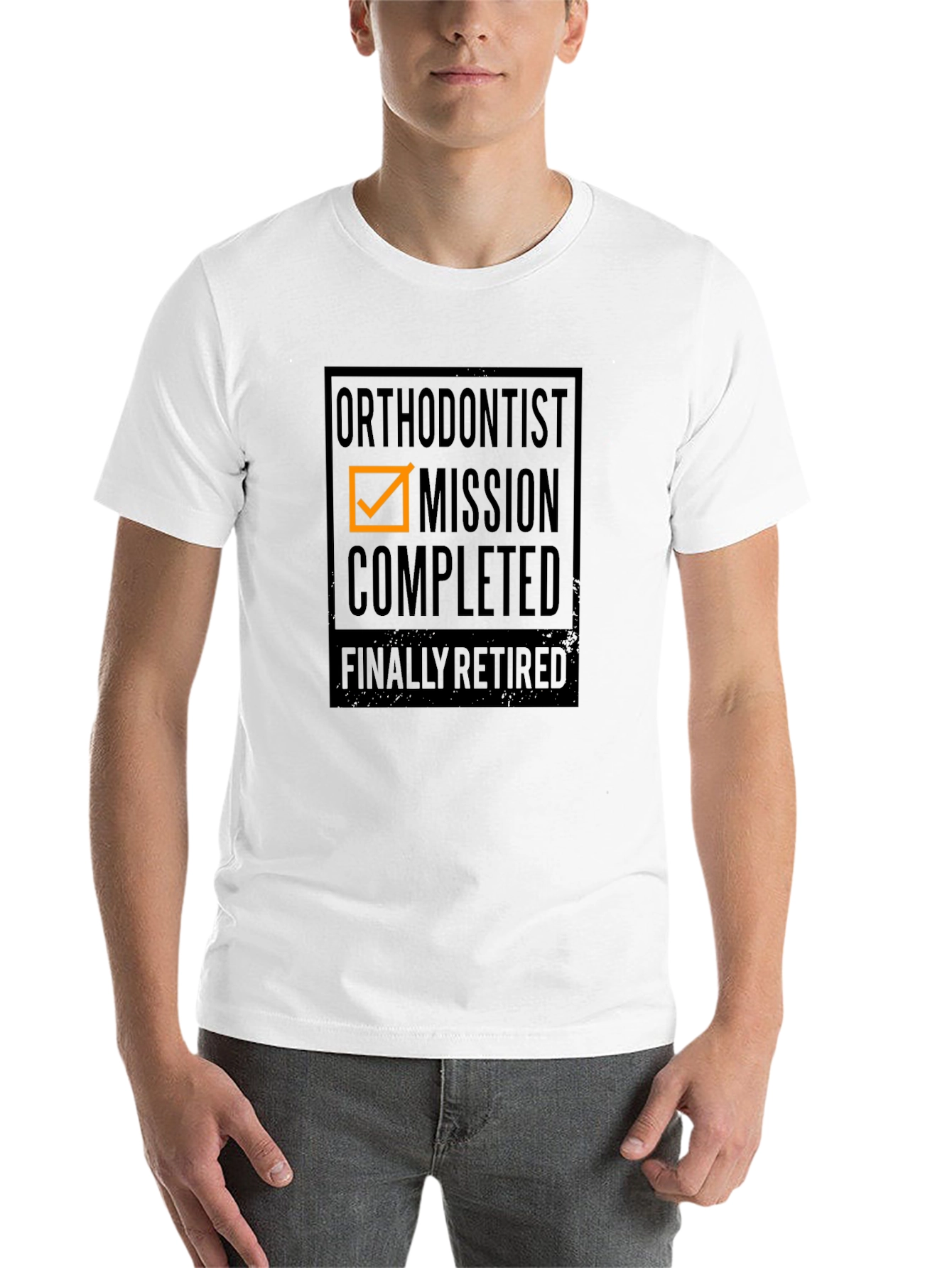 Black Orthodontist Mission Completed Retired T-Shirt view 14