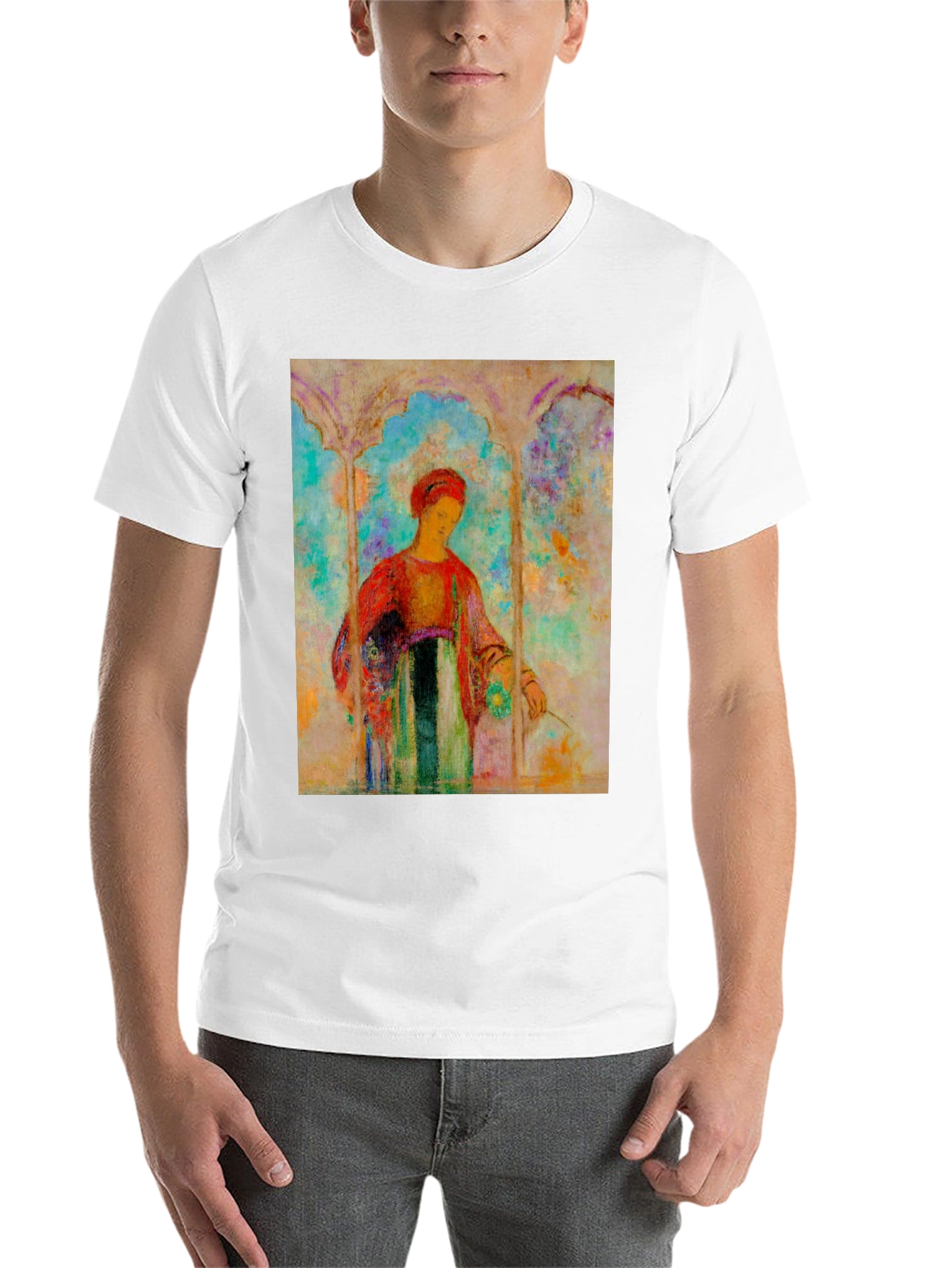 Black Artistic Woman Portrait T-Shirt - Unique Design view 14