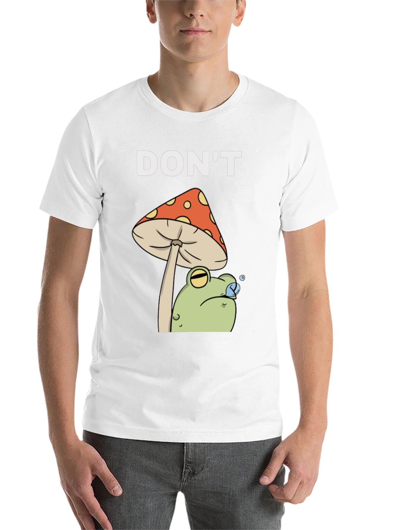 Black Don't Frog on Mushroom Graphic Tee view 14