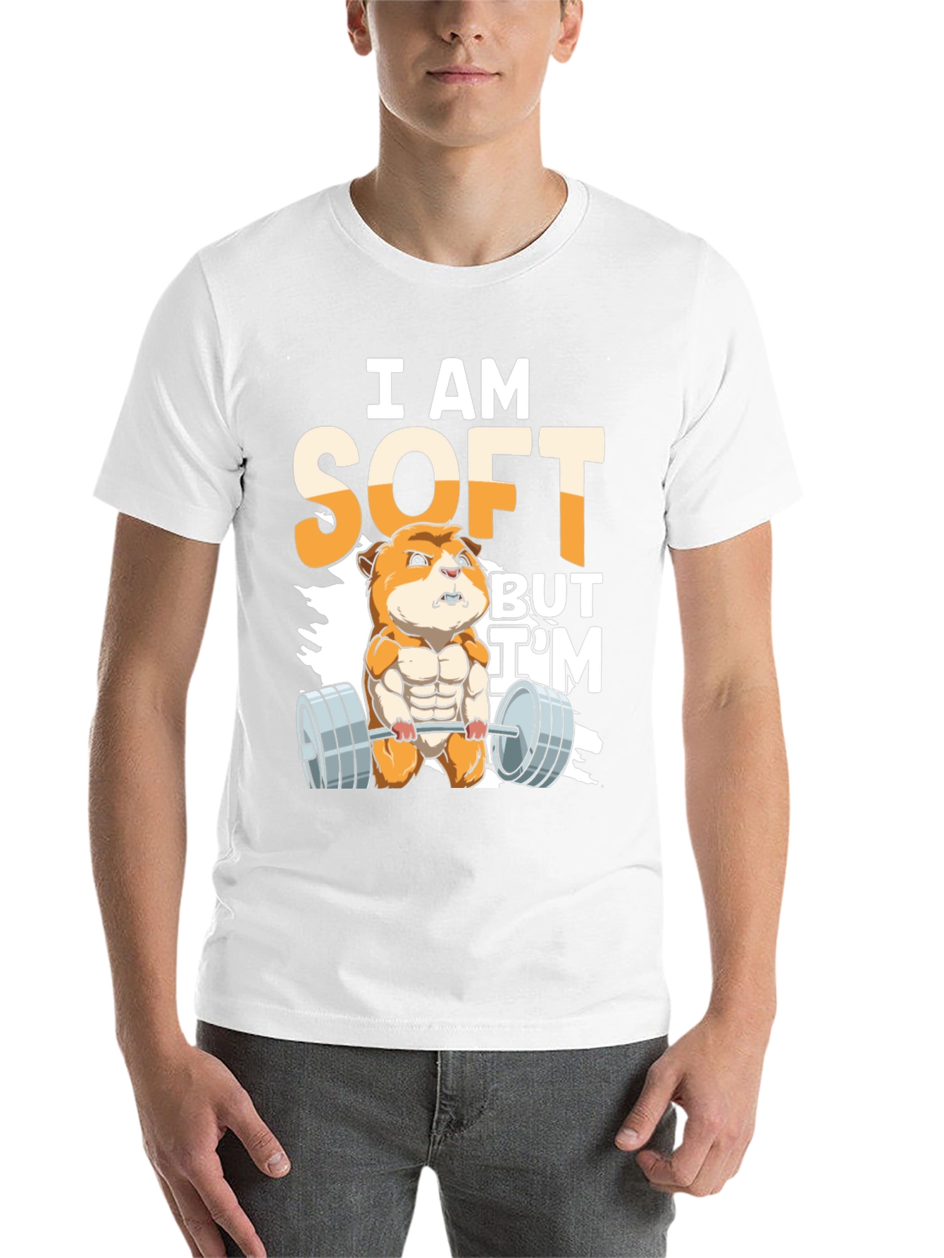 Black I Am Soft But I'm Strong T-Shirt view 14