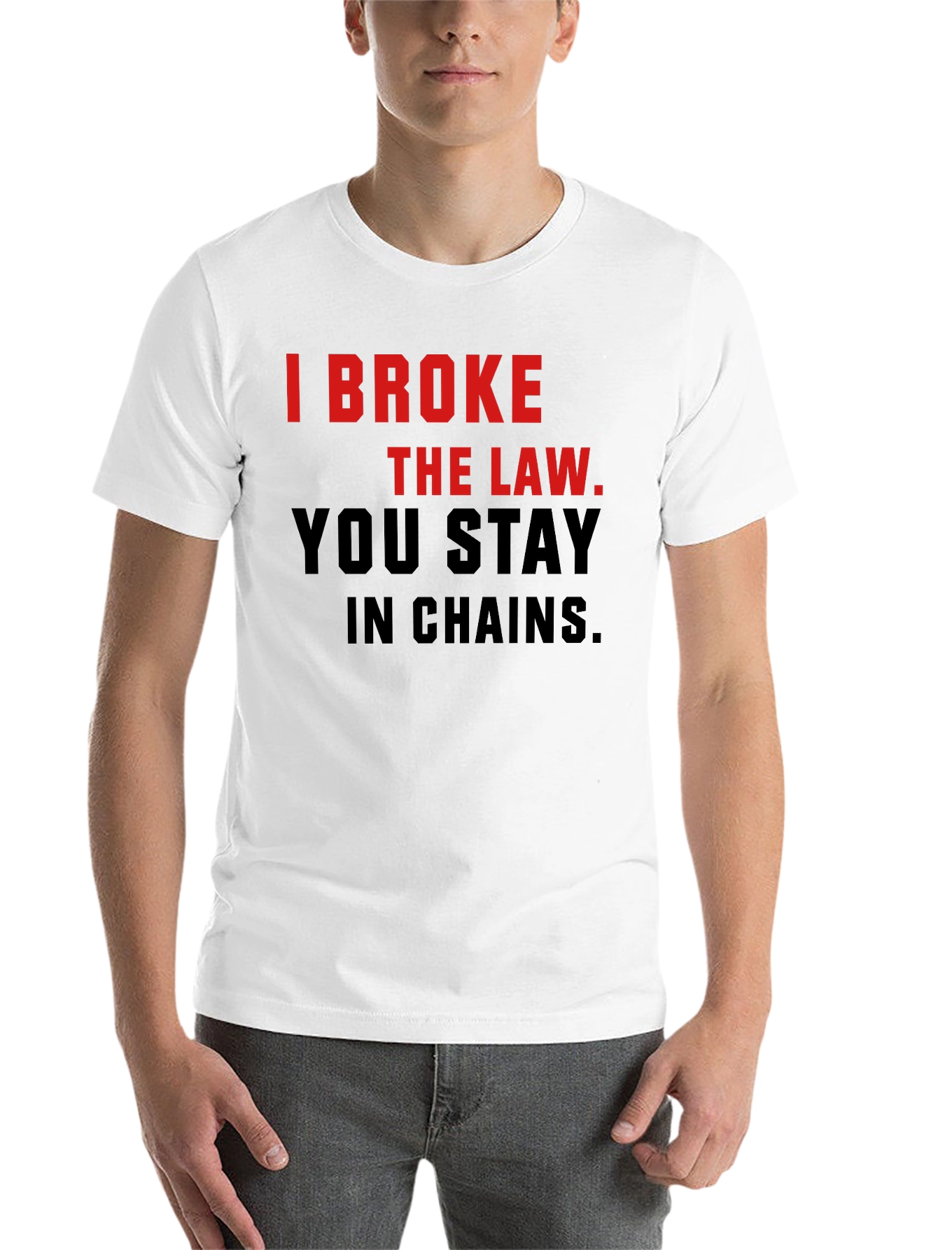 Black I Broke The Law T-Shirt - Bold Statement Tee view 14