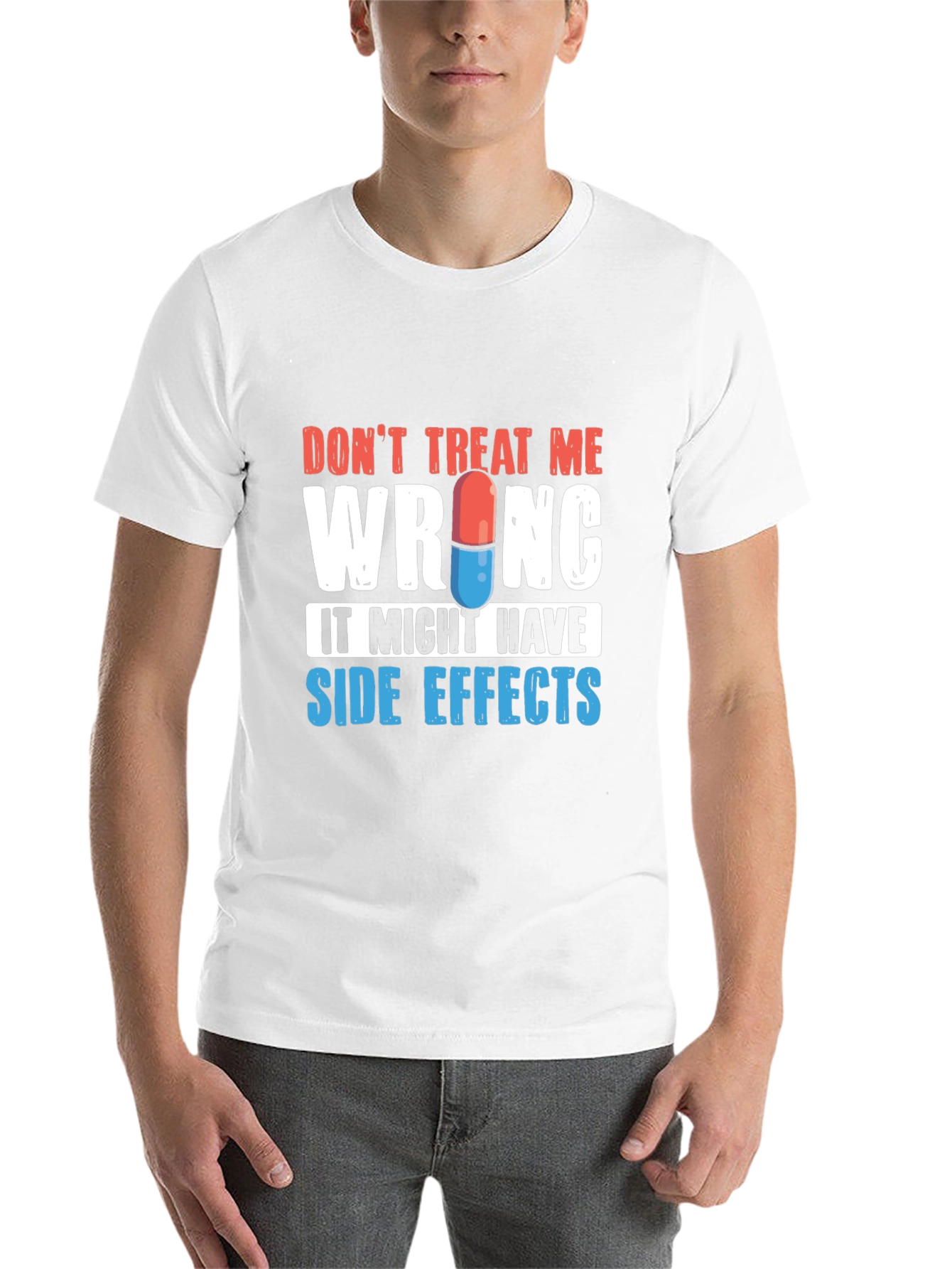 Black Don't Treat Me Wrong T-Shirt - Side Effects Graphic Tee view 14