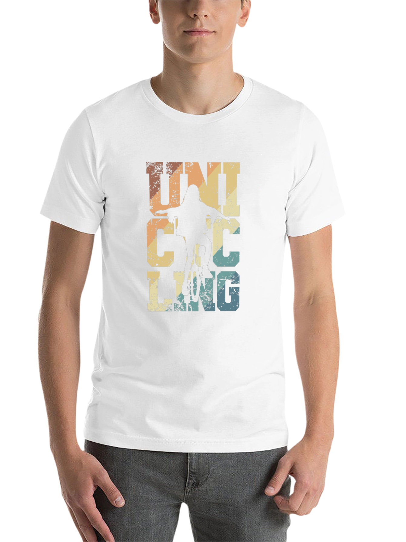 Black Vintage Unicycling T-Shirt: Retro Cycling Apparel view 14
