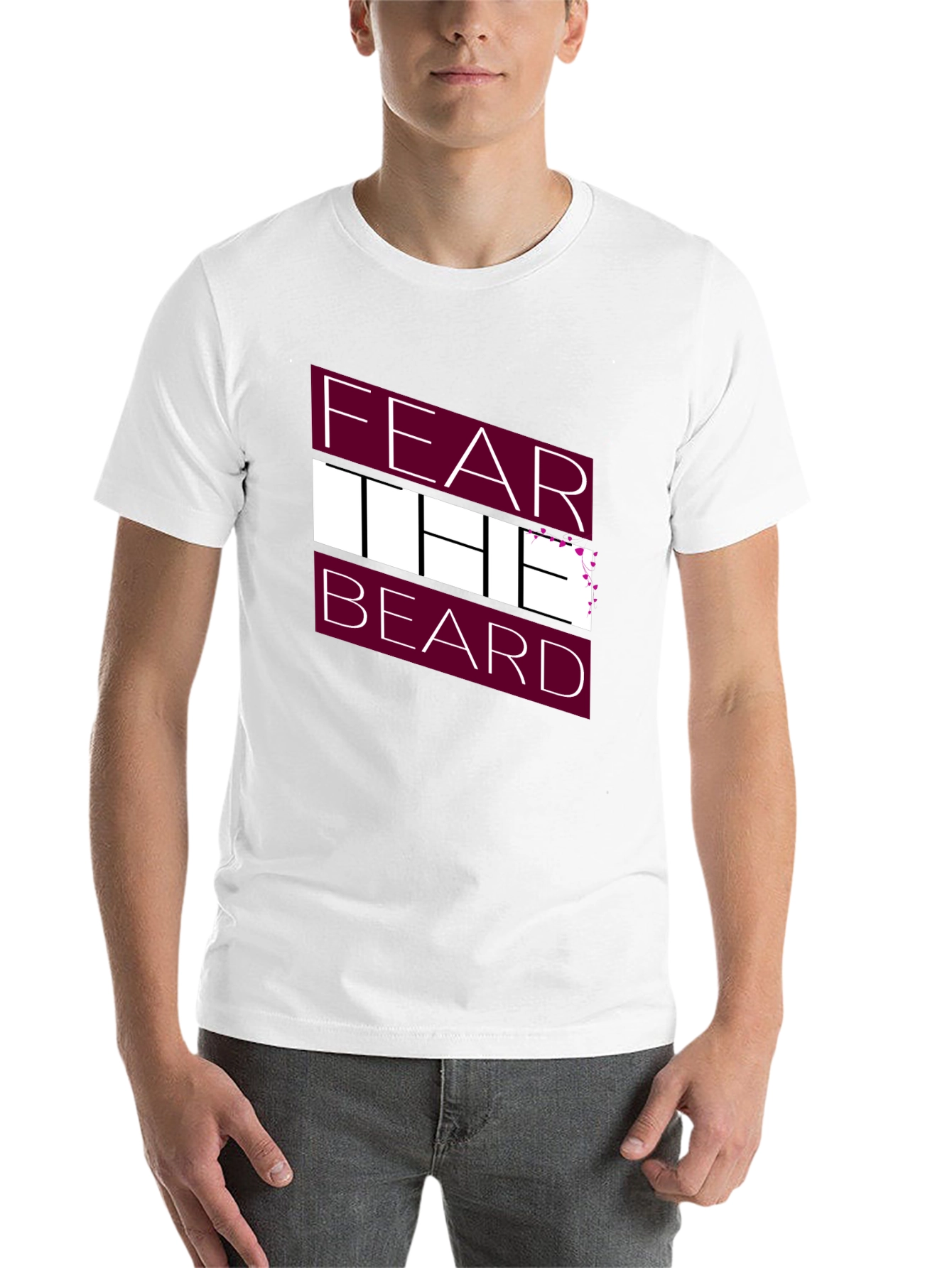 Black Fear The Beard Graphic Tee view 14