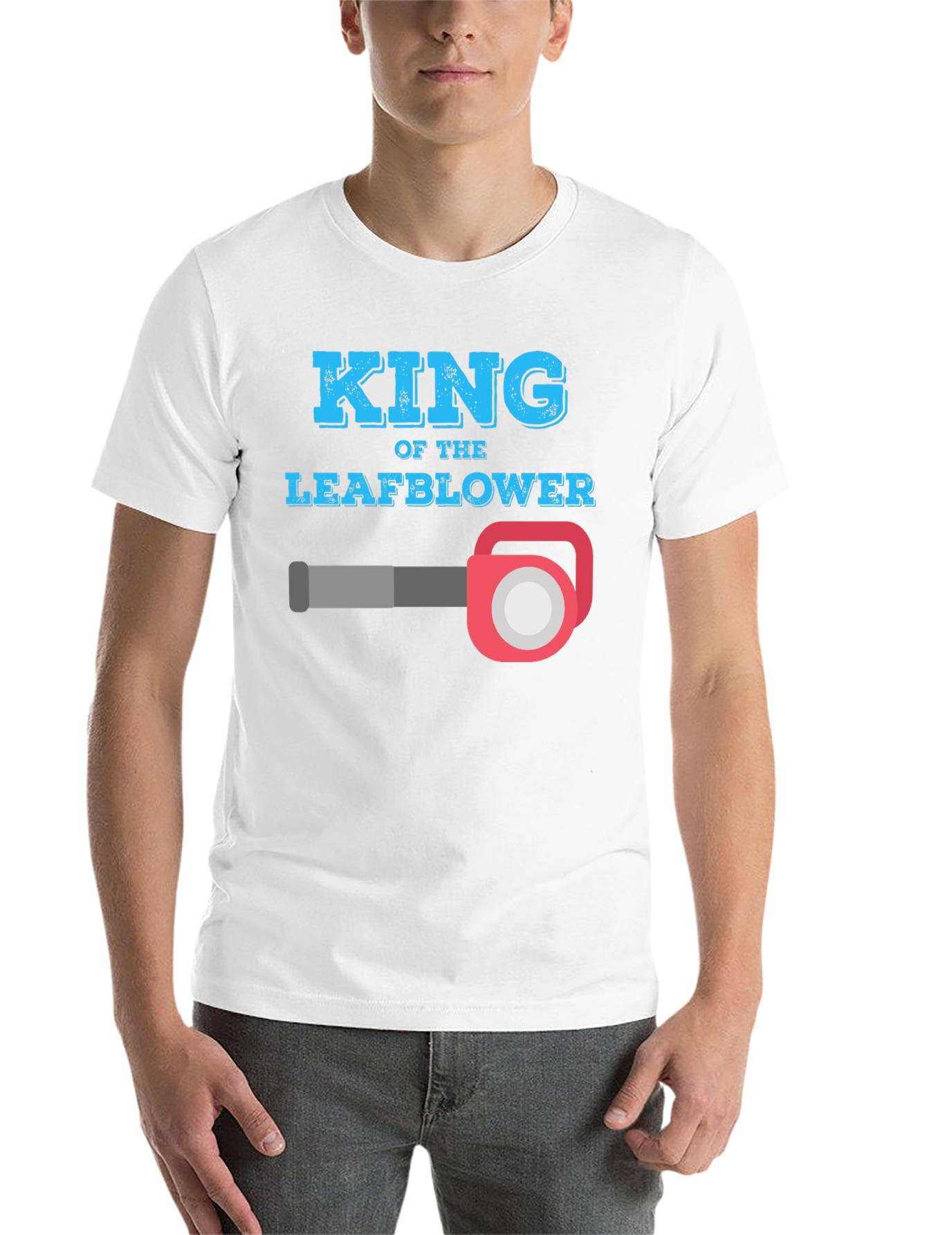 Black King of the Leaf Blower T-Shirt view 14