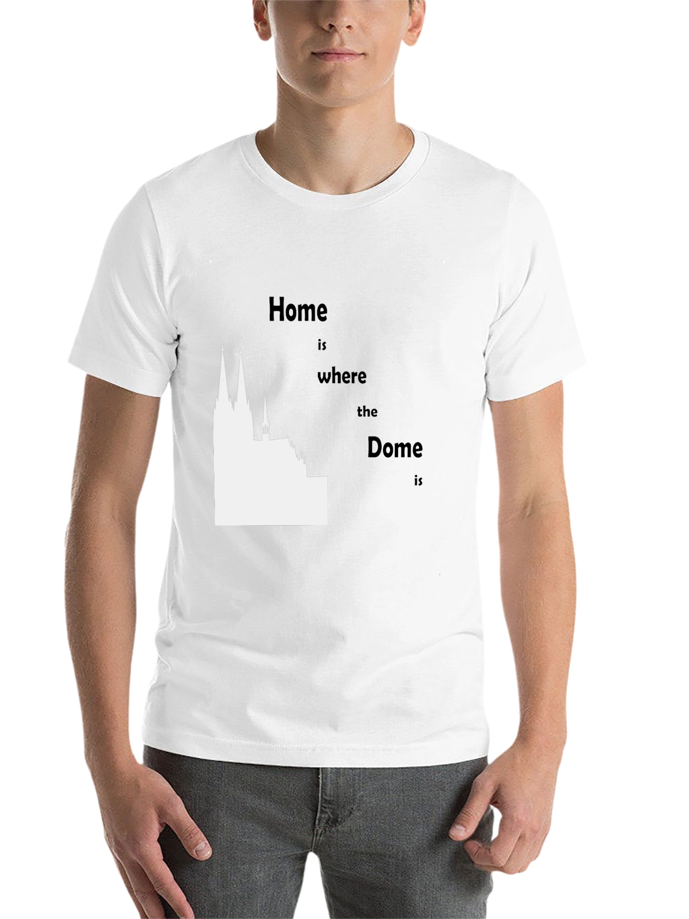 Black Home is Where the Dome Is Graphic Tee view 14