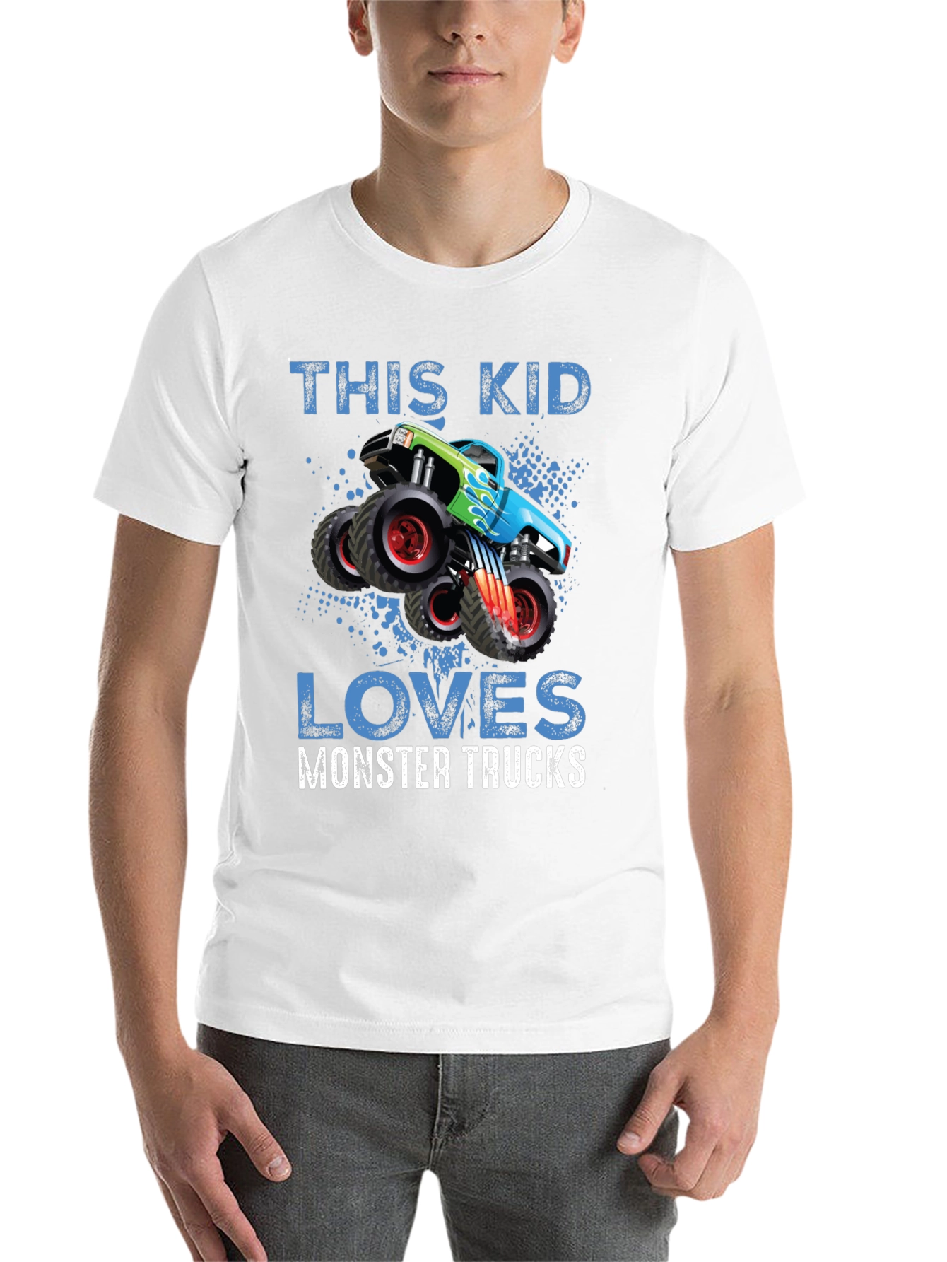 Black Monster Truck Lover T-Shirt - Kids view 14