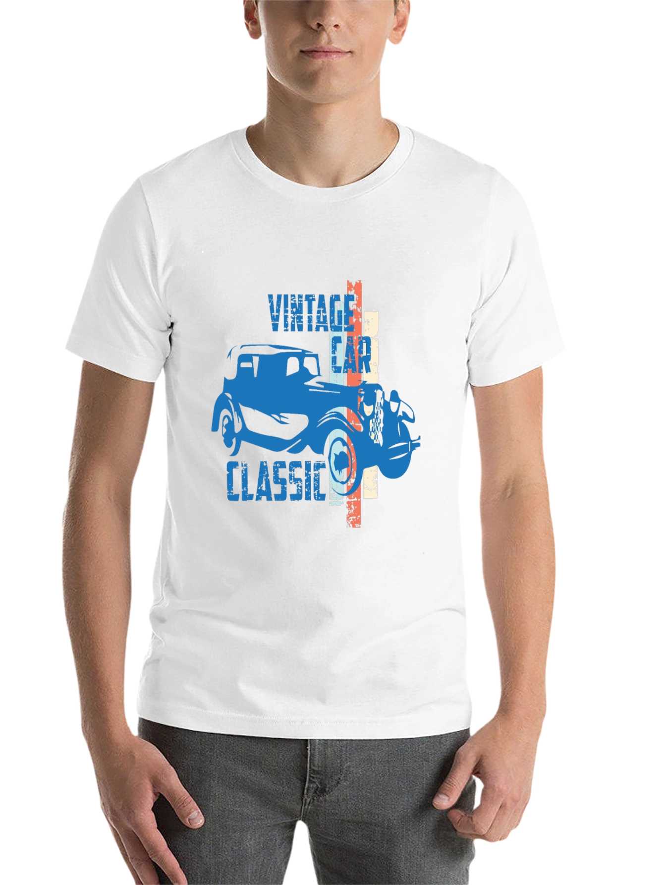 Black Vintage Classic Car Graphic Tee - Stylish Comfort view 14