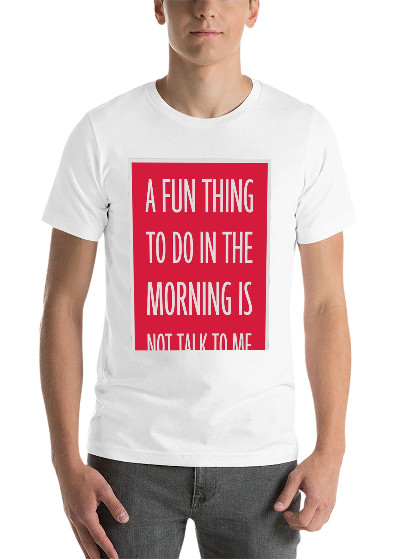 Black Funny 'Don't Talk to Me' Morning T-Shirt view 14