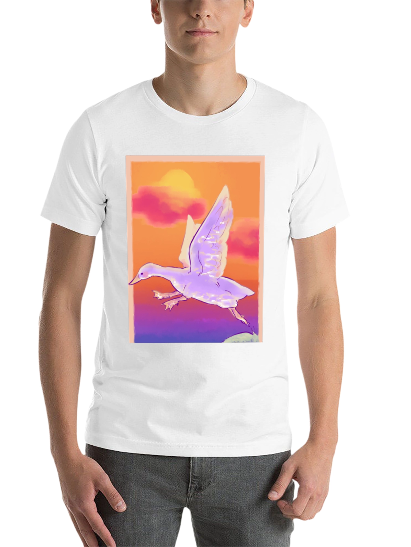 Black Flying Duck Graphic T-Shirt view 14