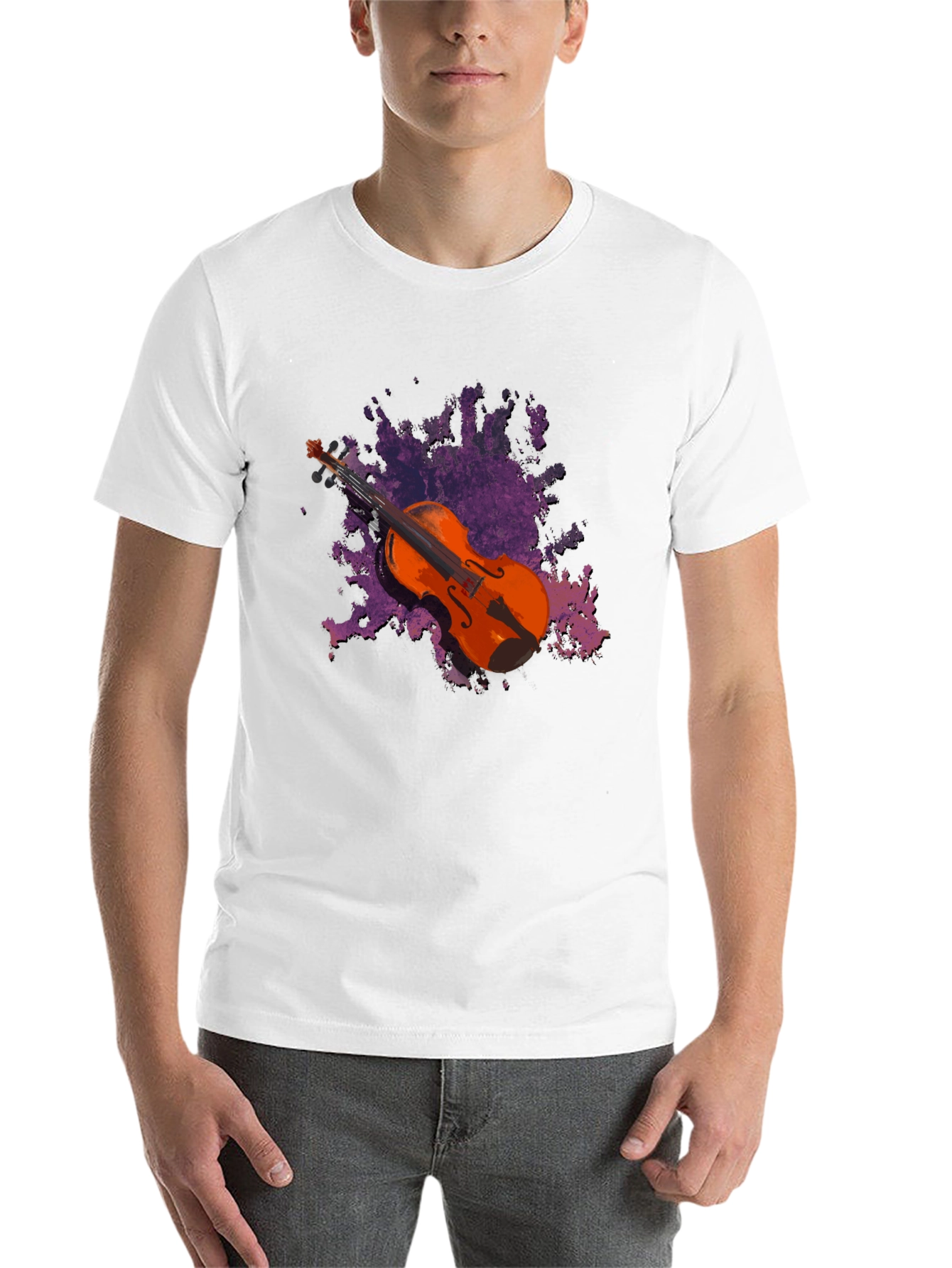 Black Violin Graphic Black T-Shirt - Music Lover Tee view 14