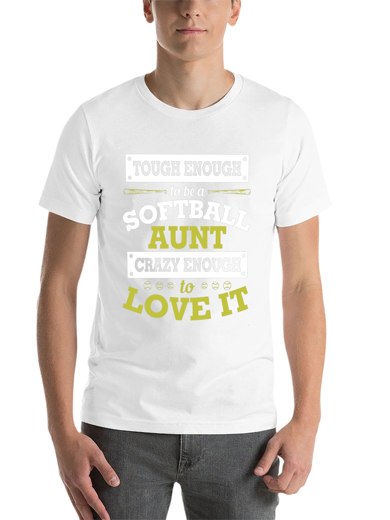 Black Softball Aunt T-Shirt: Tough & Crazy Enough to Love It view 14