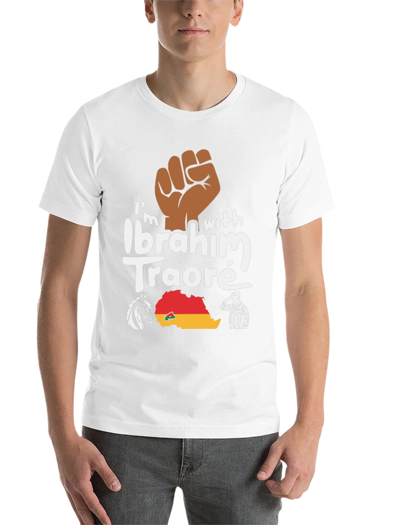 Ibrahim Traoré Supporter T-Shirt - Black Power - 14