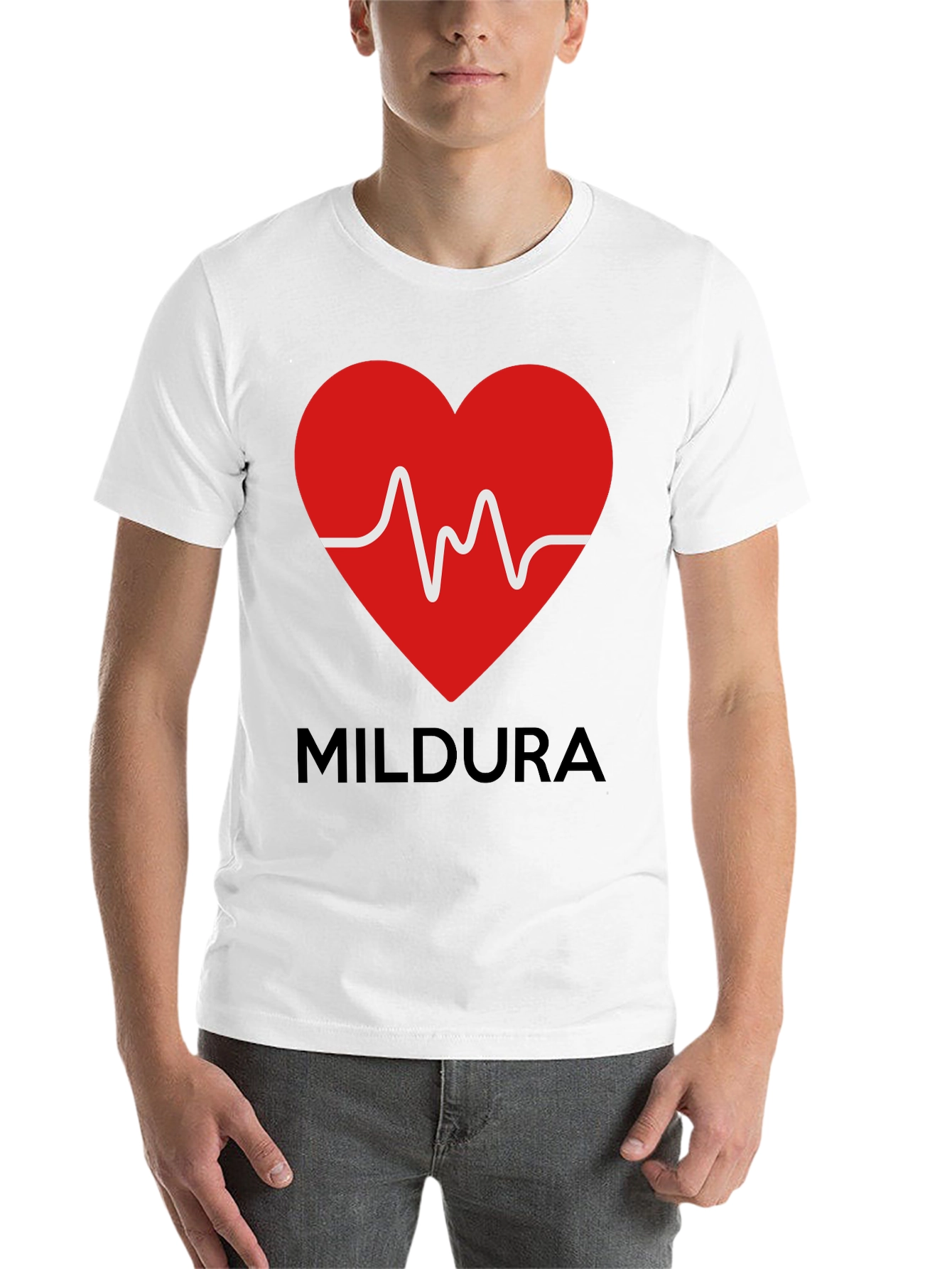 Black Mildura Heartbeat Graphic Tee - Black view 14