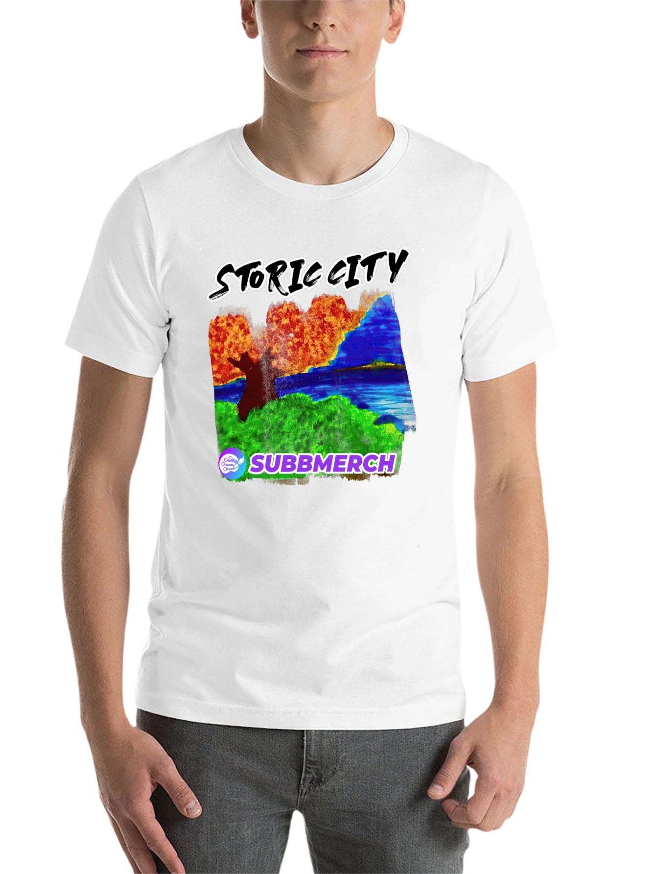 Black Storic City Black Graphic Tee view 14