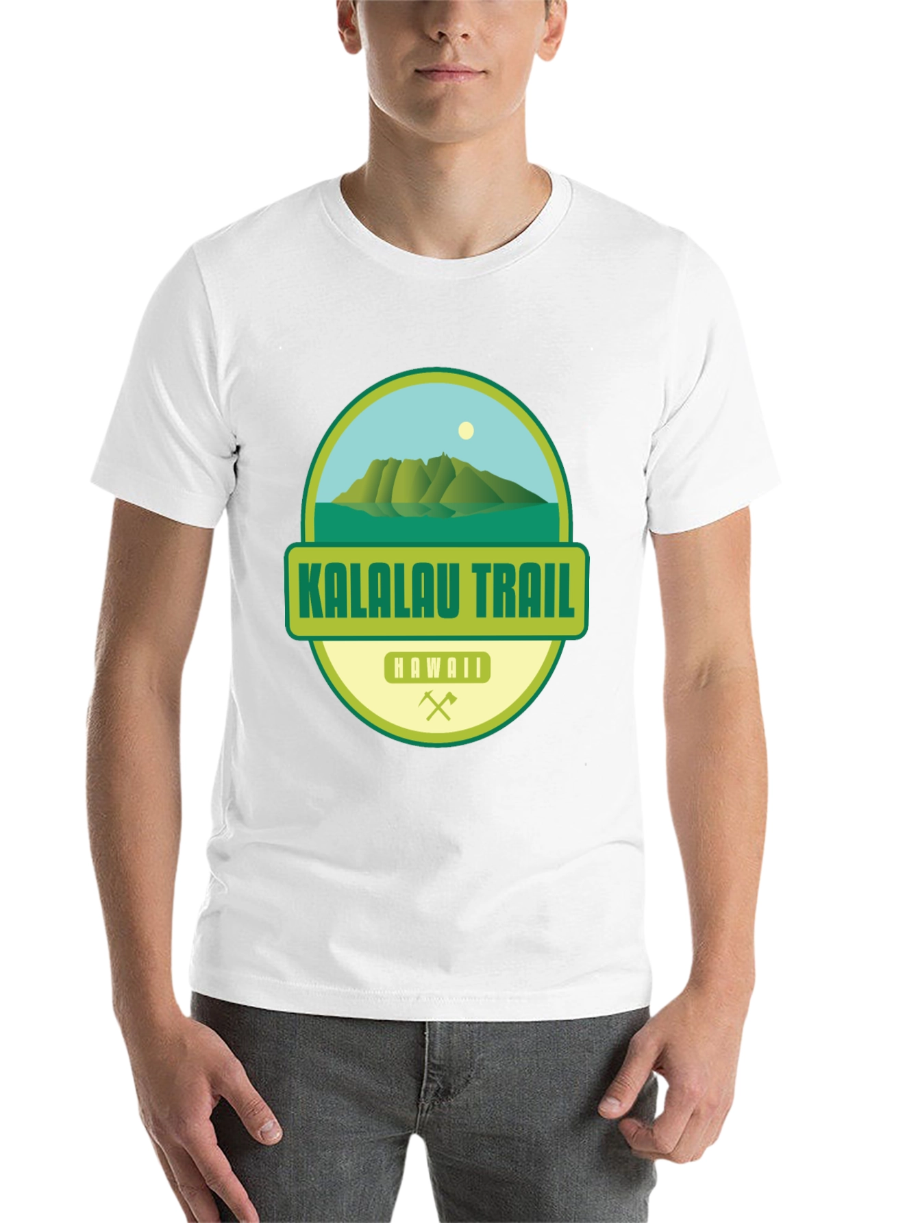 Black Kalalau Trail Hawaii Graphic T-Shirt view 14
