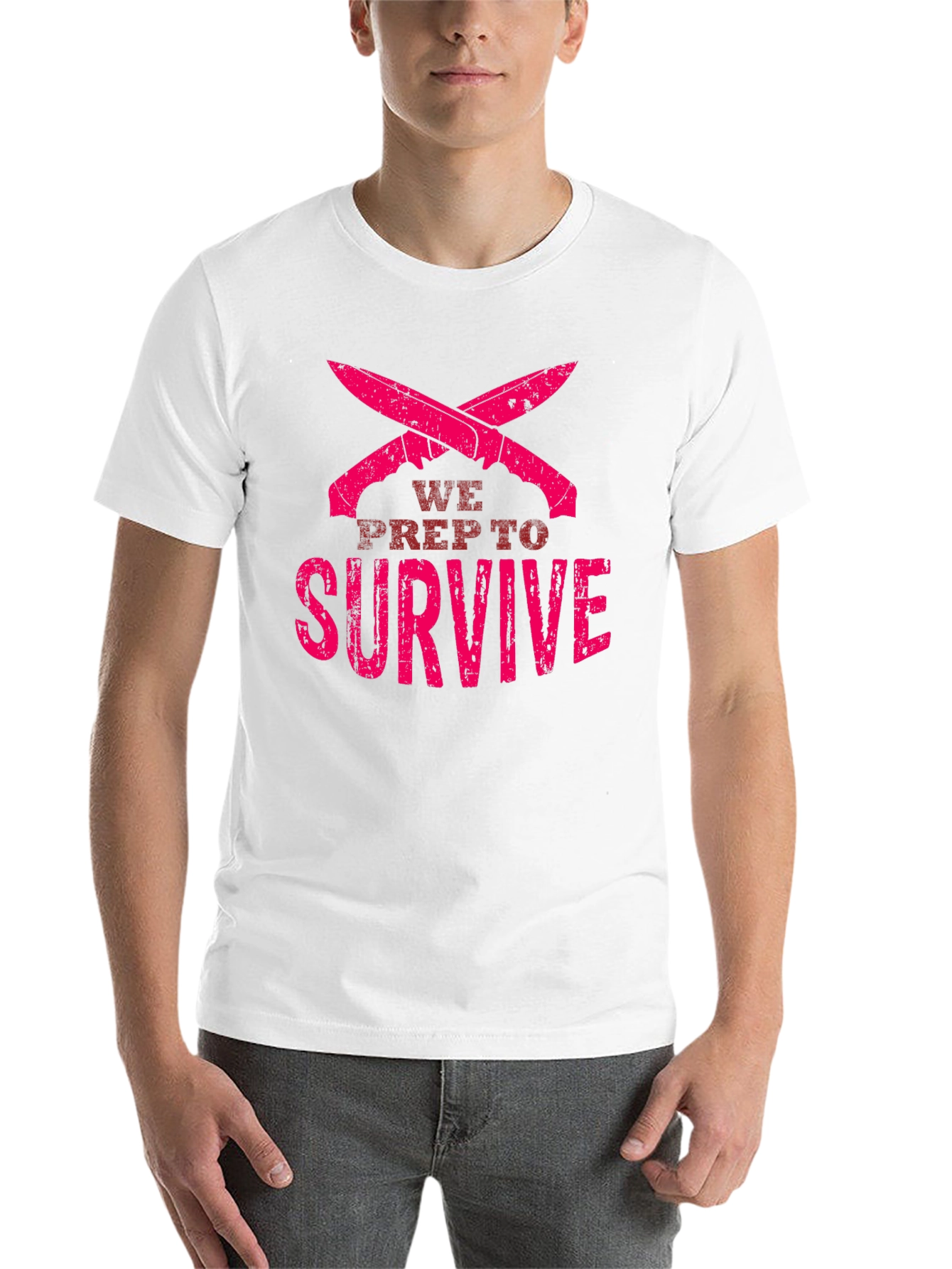 Black We Prep to Survive Graphic Tee view 14