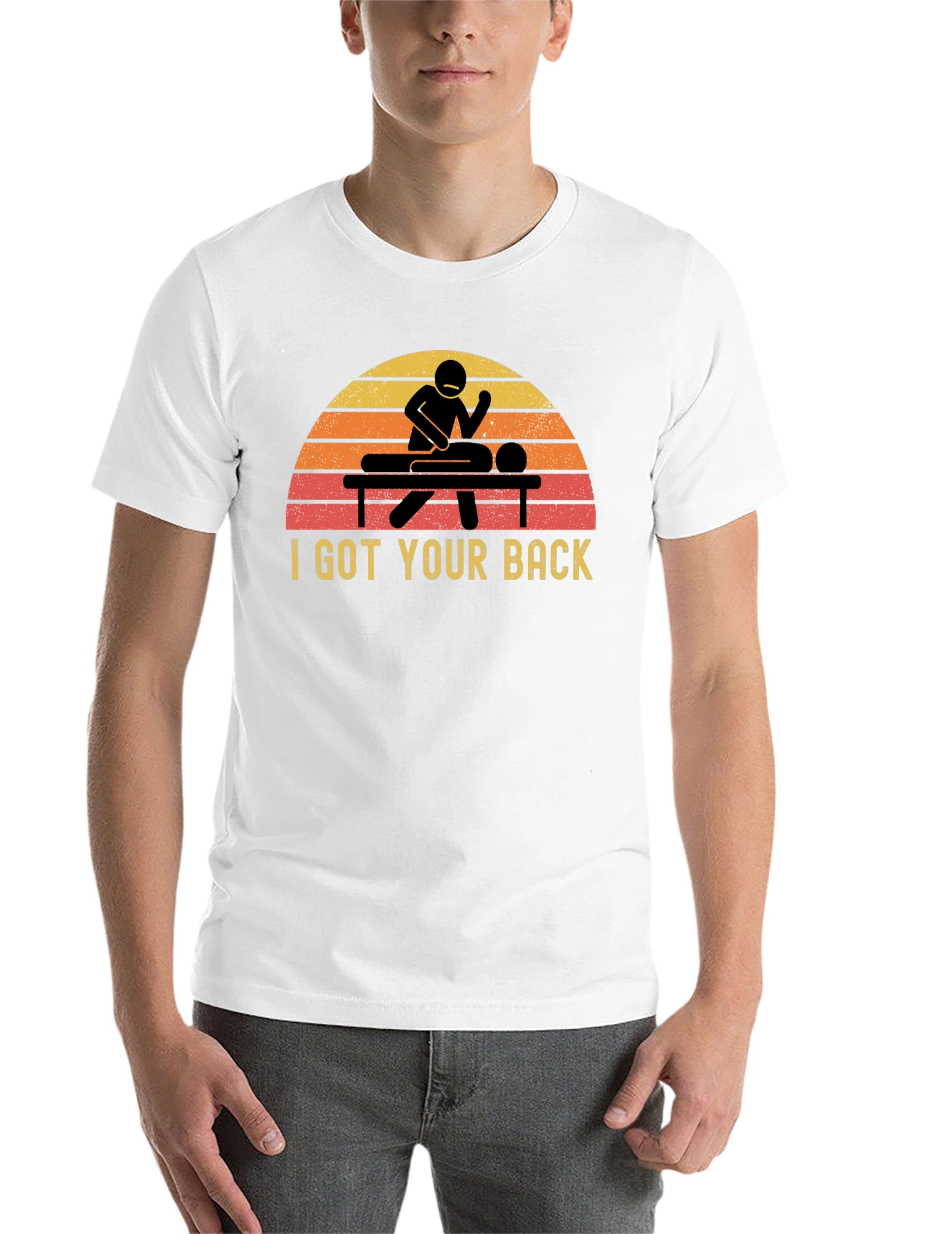 Black I Got Your Back Massage Therapist T-Shirt view 14