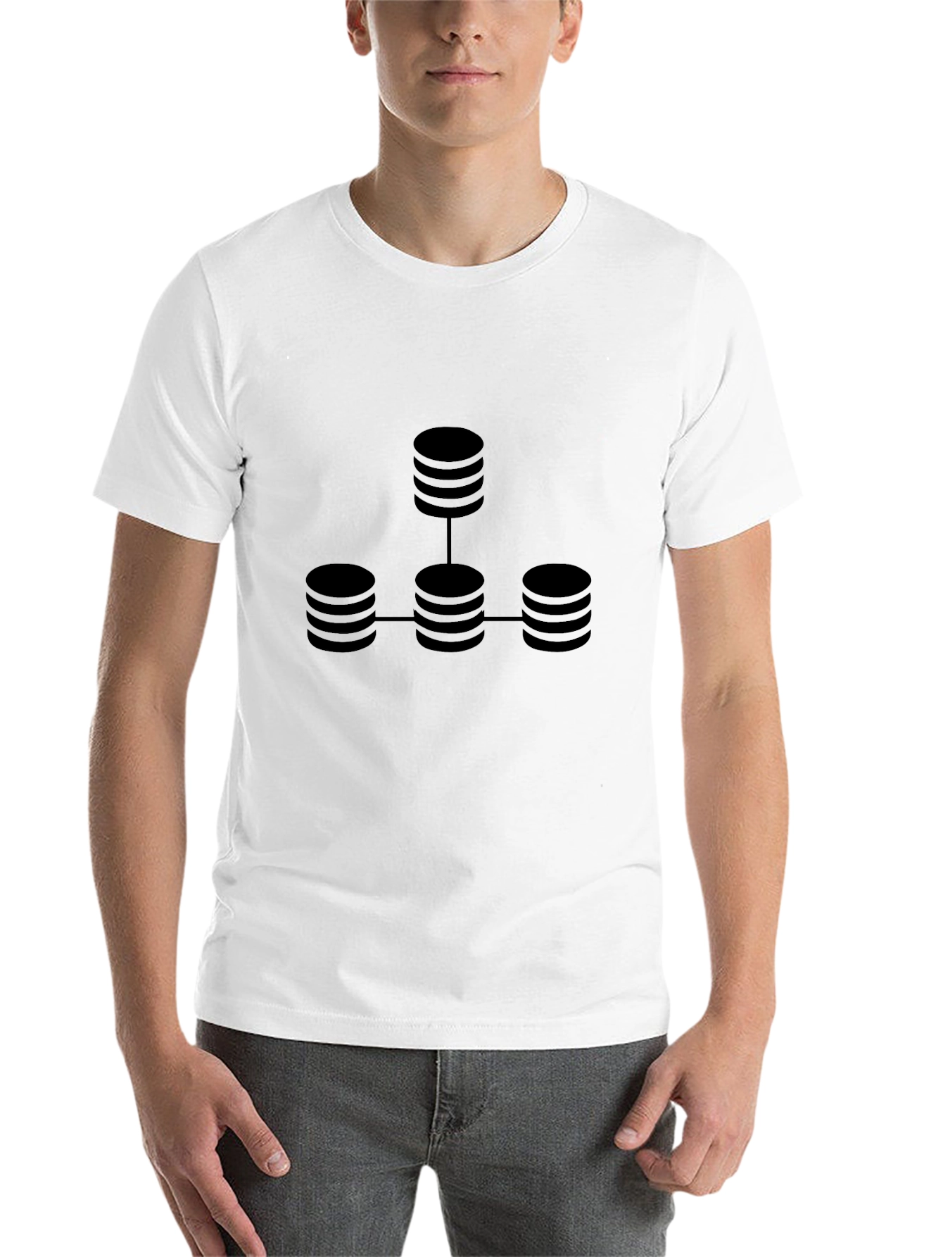 Black Database Network Black T-Shirt view 14