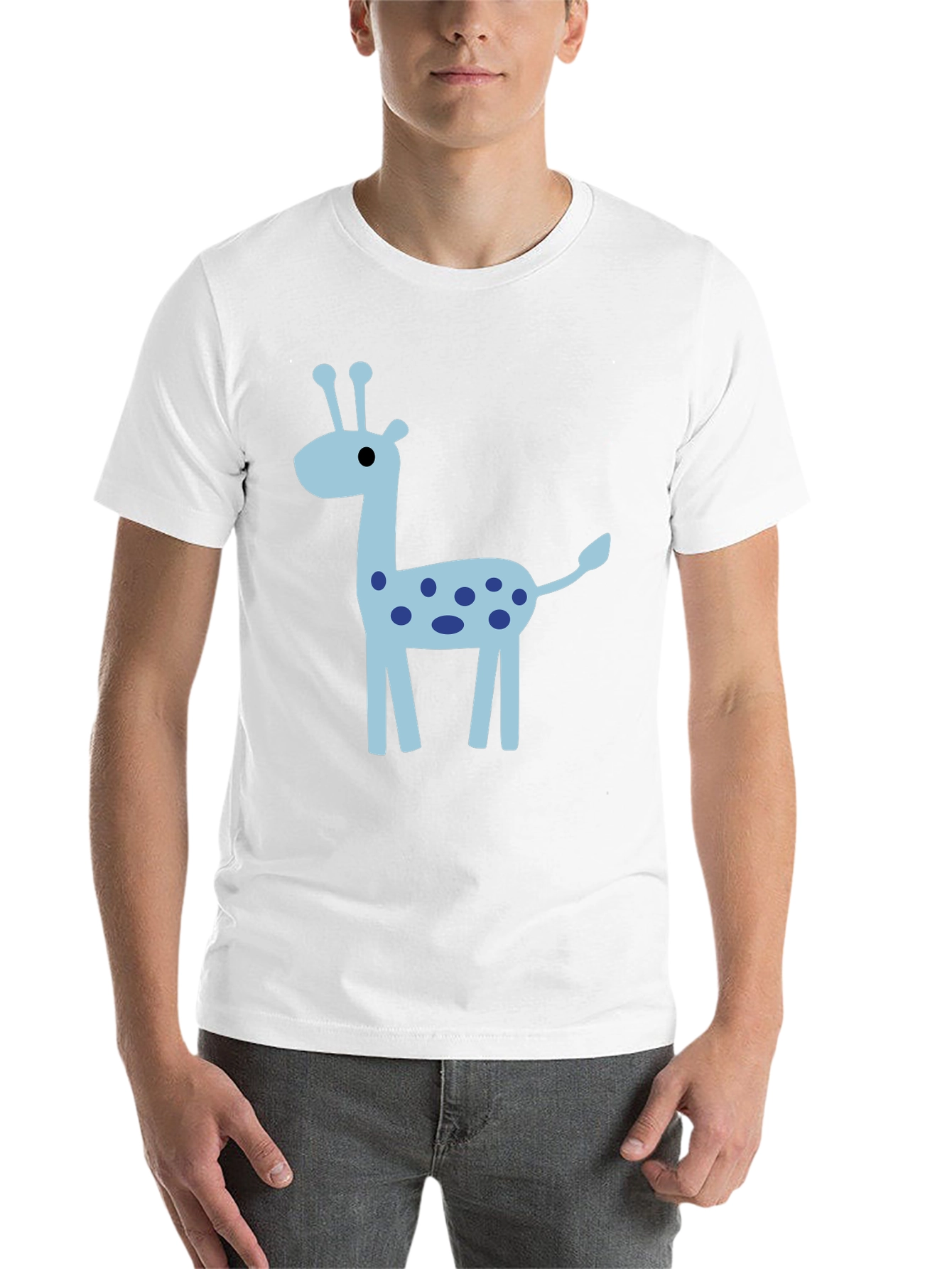 Black Giraffe Graphic Tee - Fun Novelty T-Shirt view 14