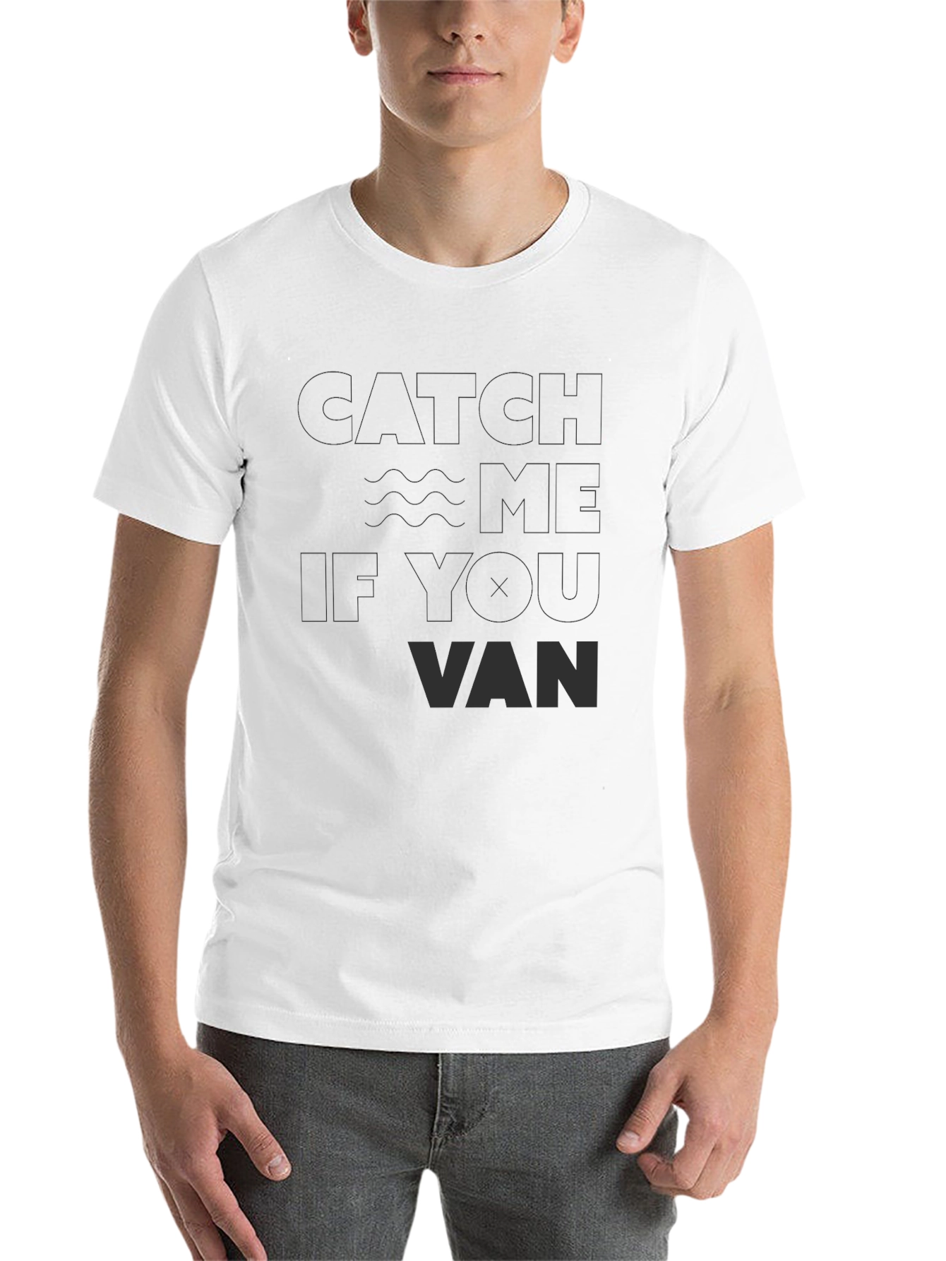 Black Catch Me If You Van T-Shirt view 14