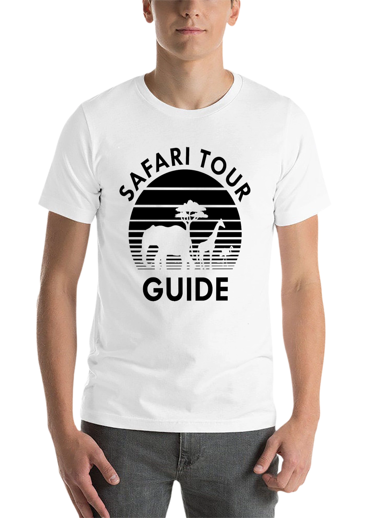 Black Safari Tour Guide Black T-Shirt view 14