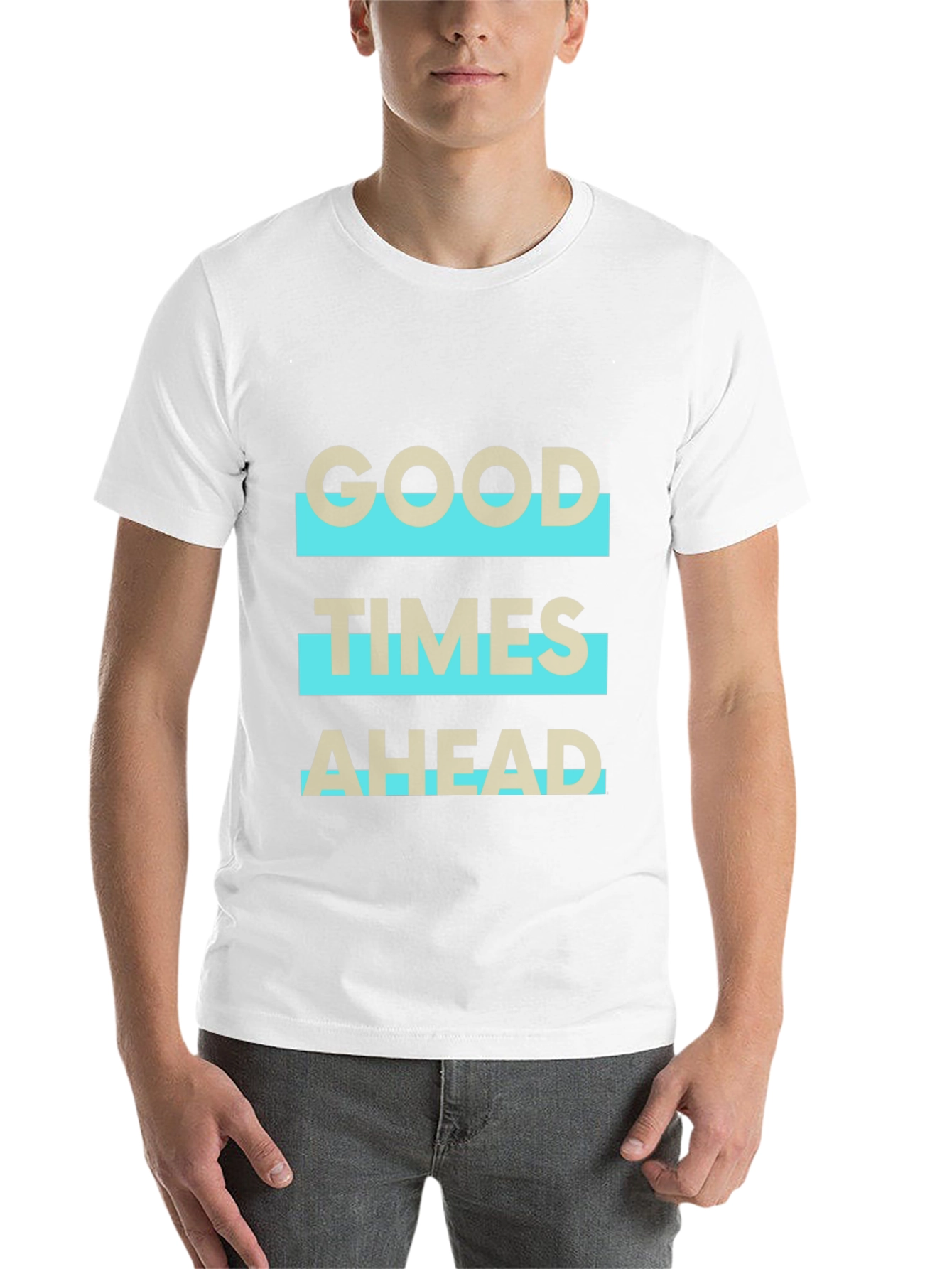 Black Good Times Ahead Graphic Tee - Stylish Comfort view 14