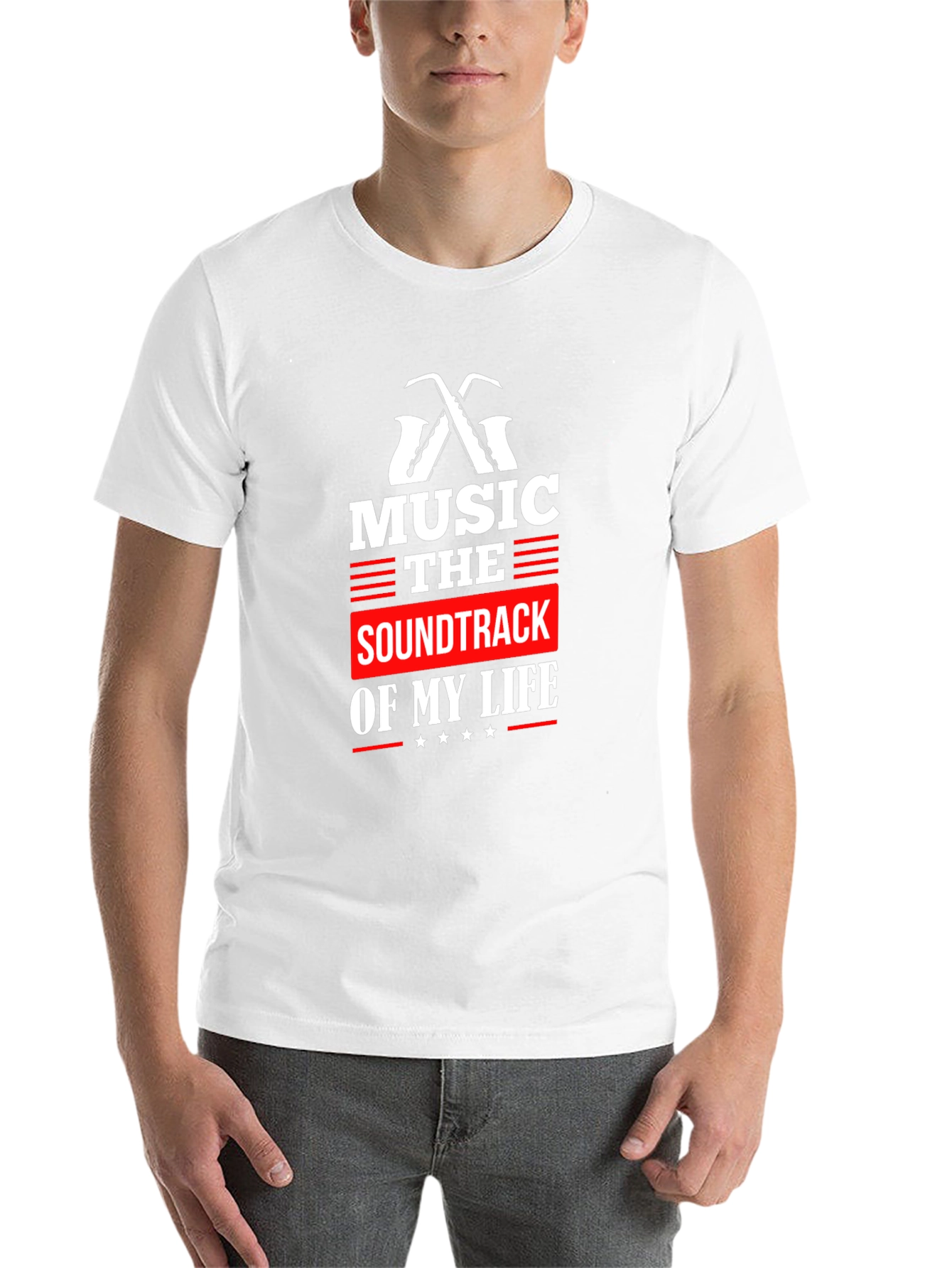 Black Music is the Soundtrack of My Life Black Graphic Tee view 14