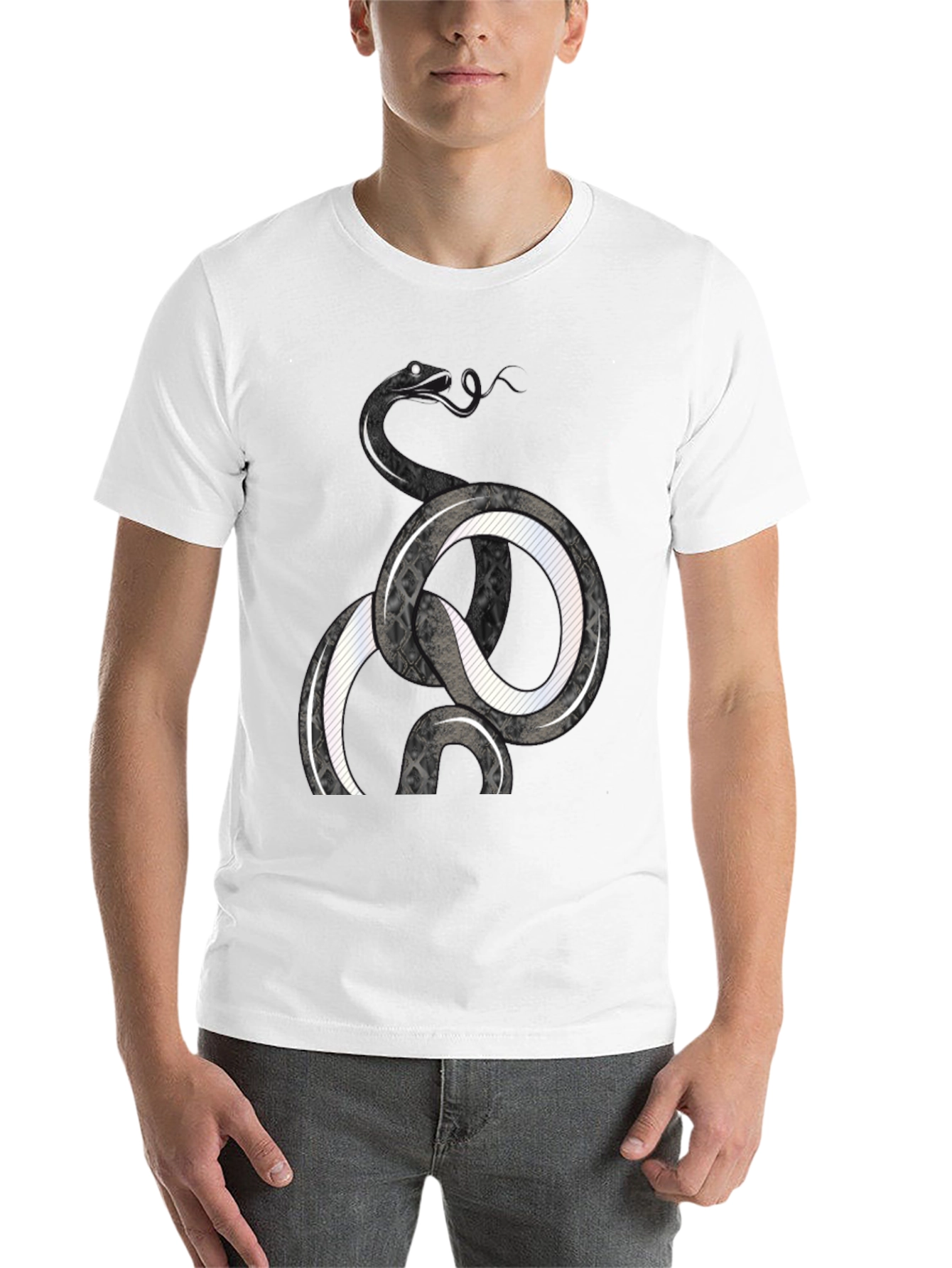 Black Snake Graphic Print Tee view 14