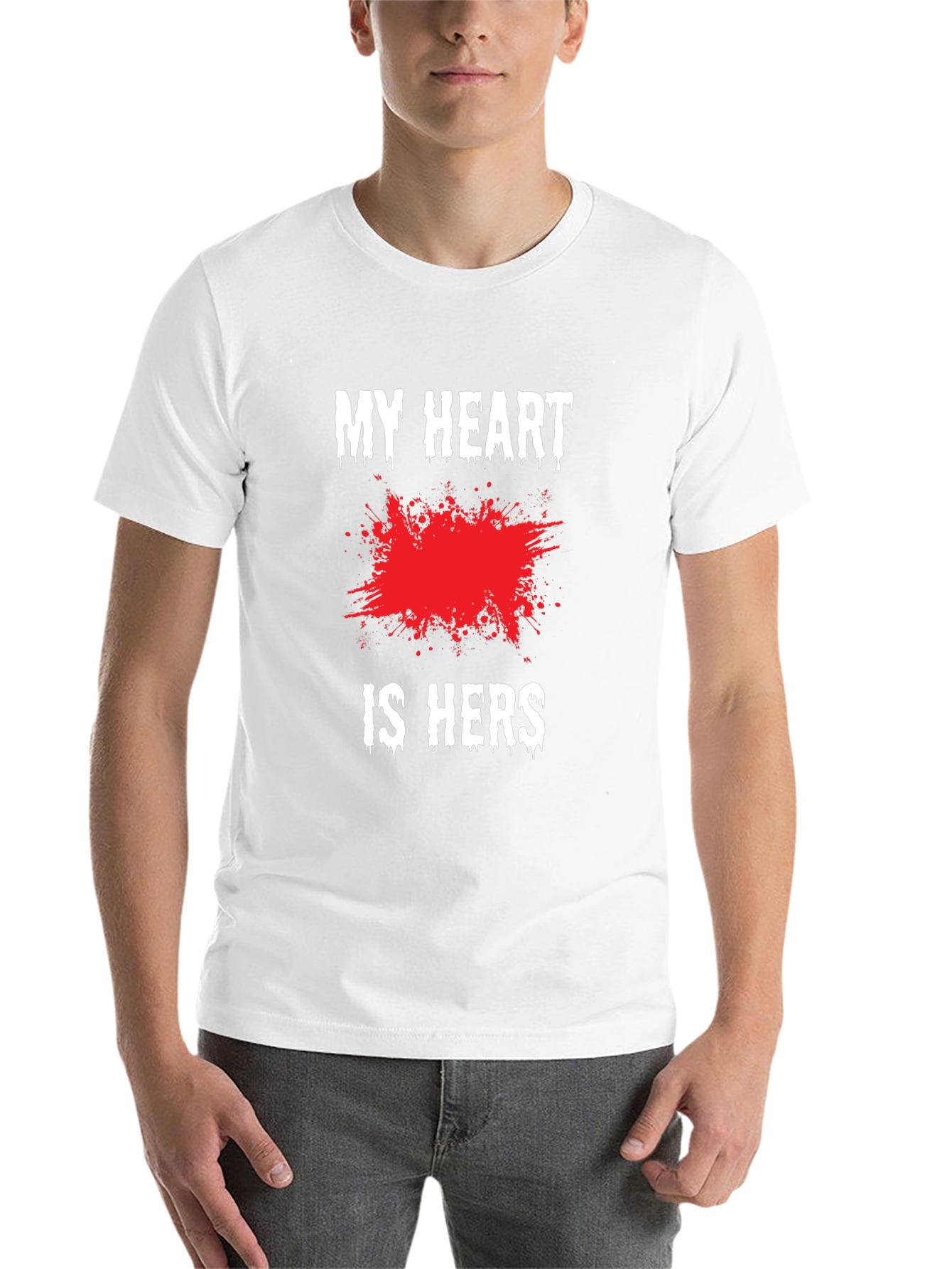 Black My Heart is Hers Black Graphic Tee view 14