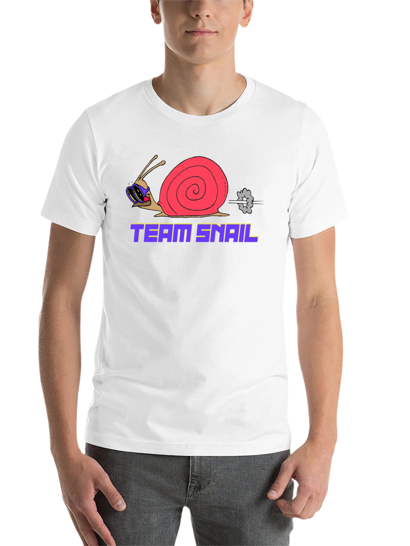 Black Team Snail Graphic T-Shirt - Black view 14