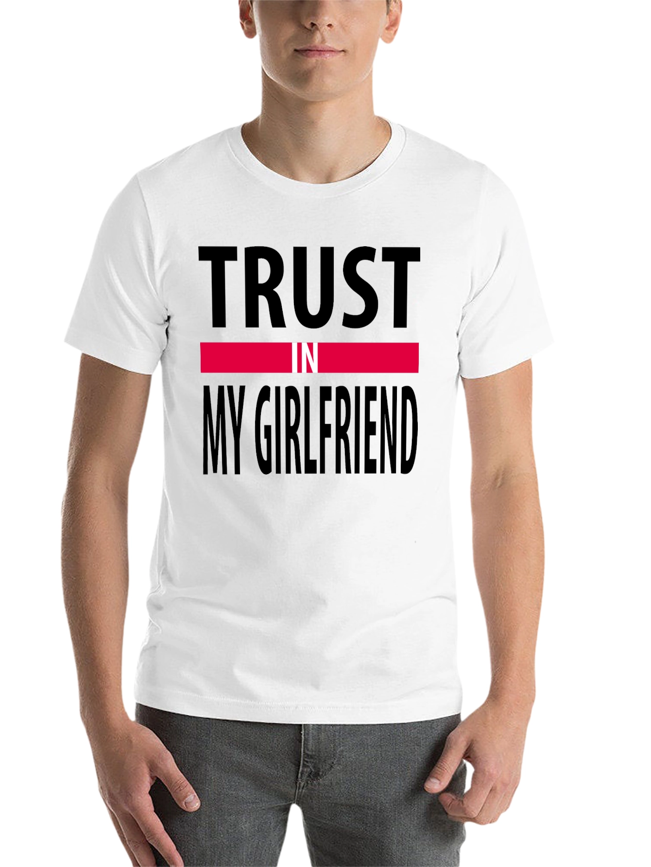 Black Trust In My Girlfriend Tee view 14