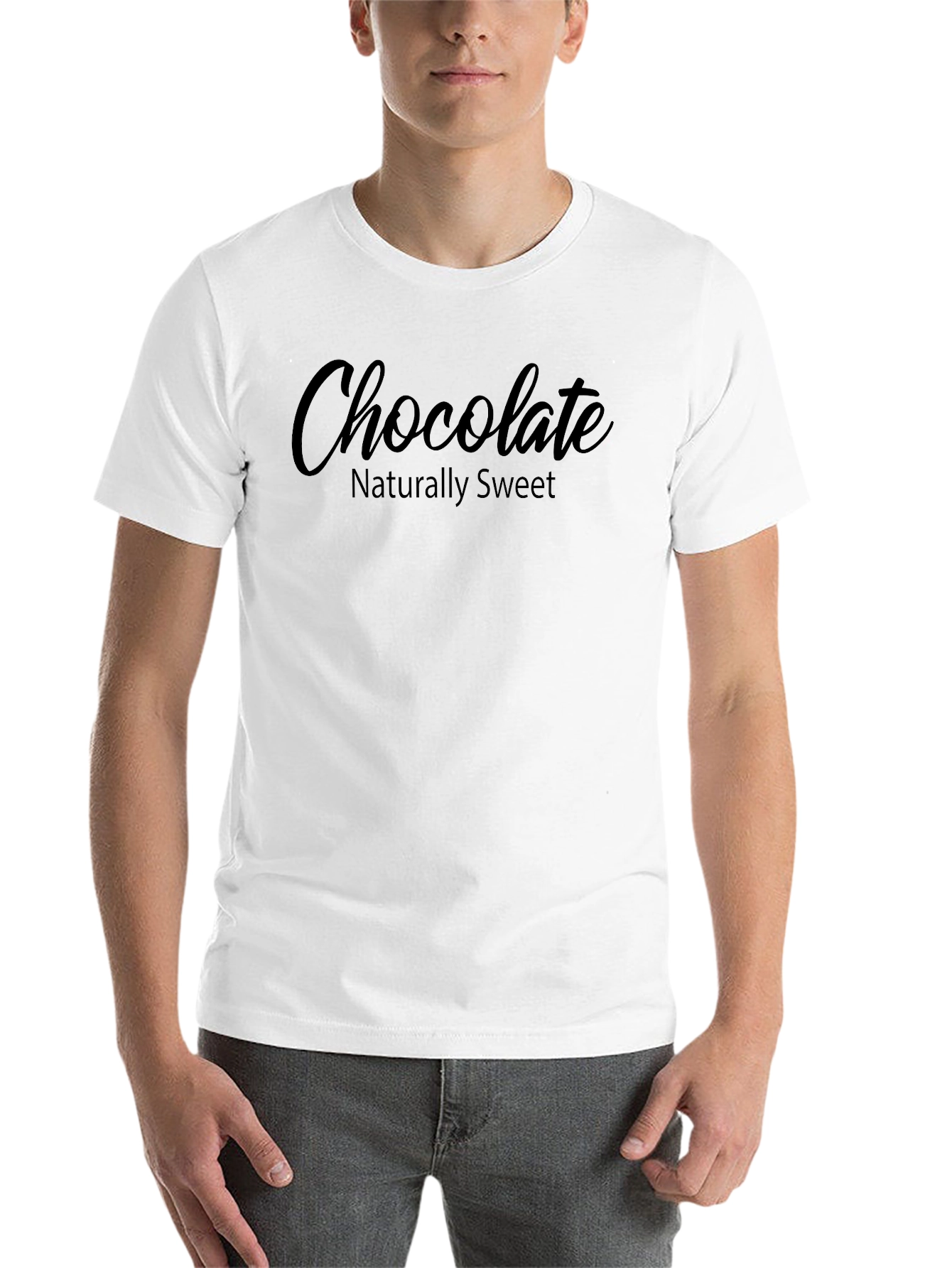 Black Chocolate Naturally Sweet Black Graphic Tee view 14